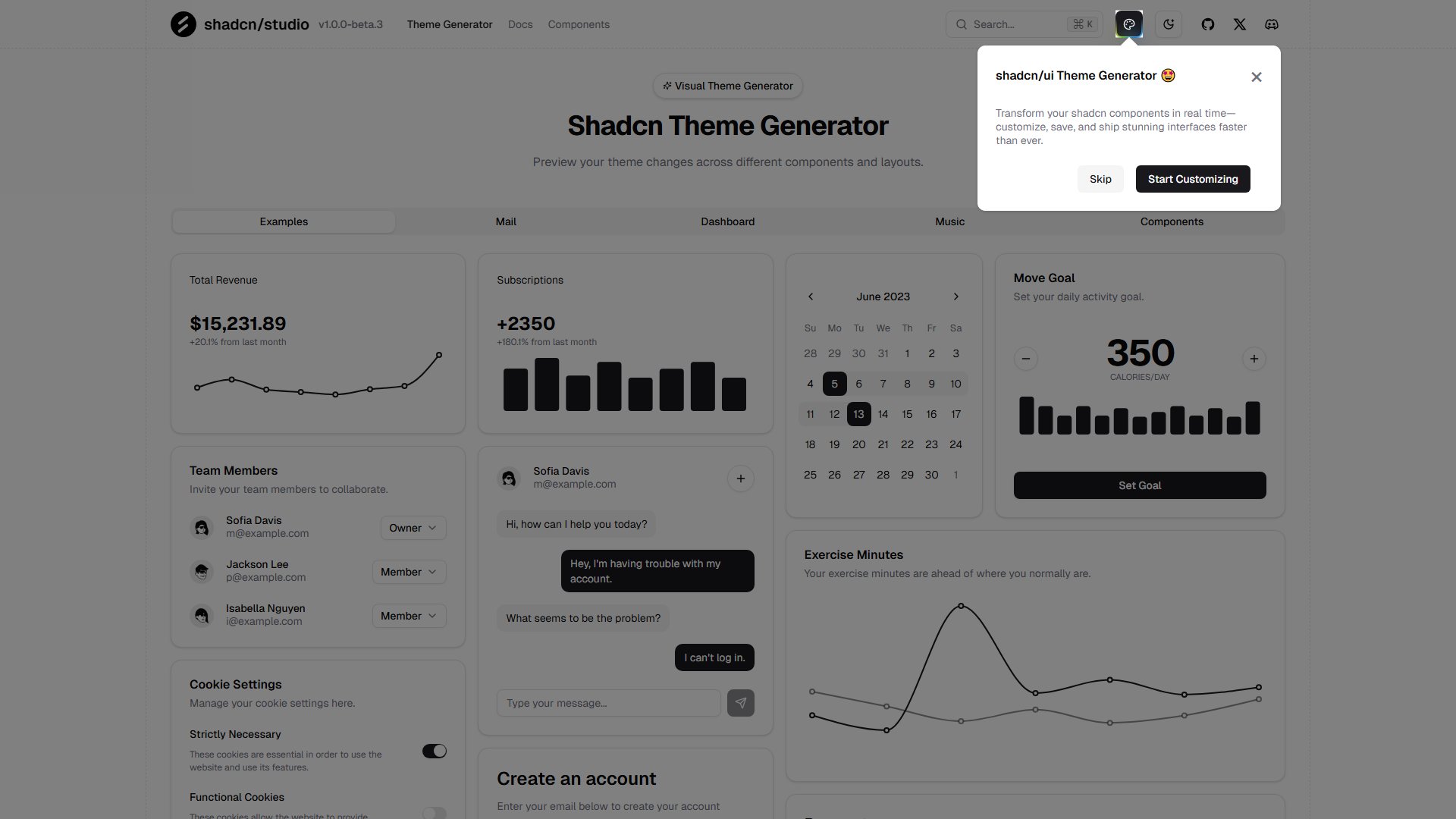 Shadcn Theme Generator Screenshot Shadcn Theme Generator Screenshot