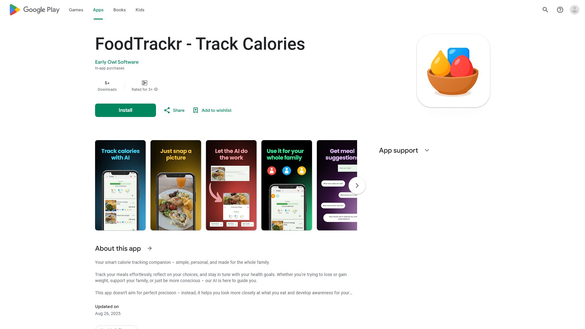 FoodTrackr Screenshot FoodTrackr Screenshot