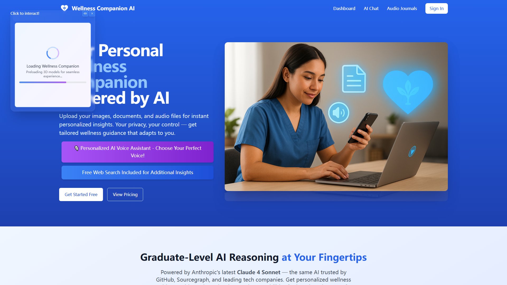 Wellness Companion AI Screenshot Wellness Companion AI Screenshot