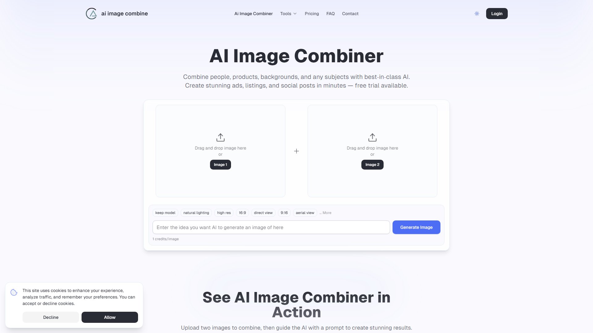 AI Image Combiner Screenshot AI Image Combiner Screenshot