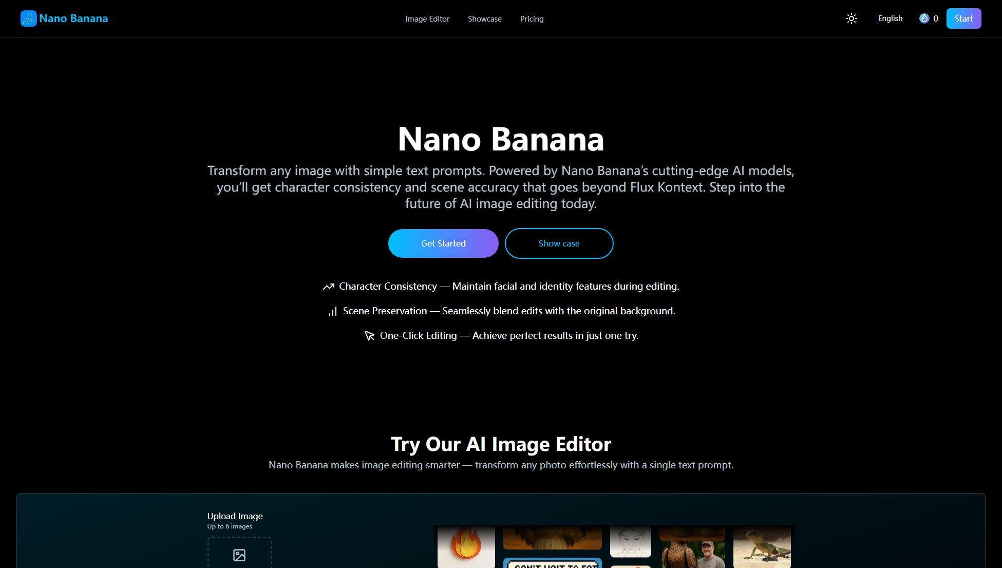 Nano Banana AI Image Editor Screenshot Nano Banana AI Image Editor Screenshot