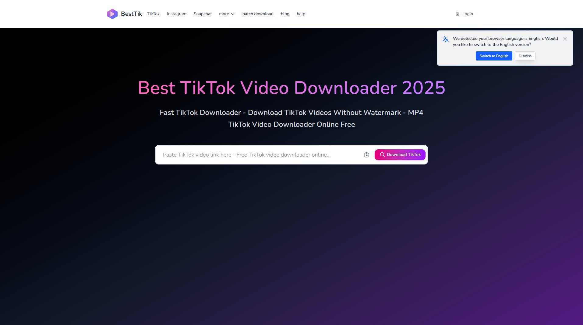 Best TikTok Video Downloader 2025 Screenshot Best TikTok Video Downloader 2025 Screenshot