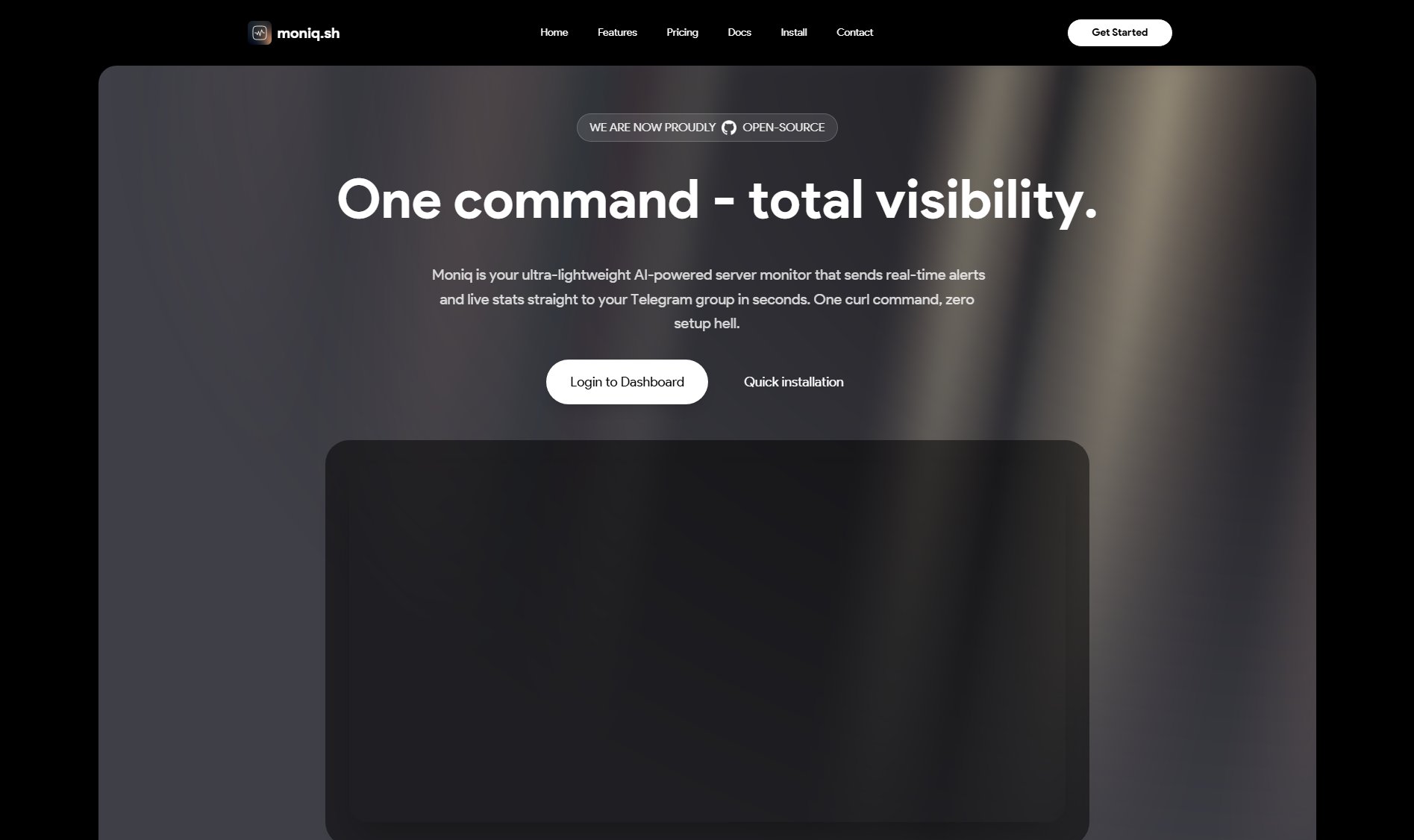 Moniq.sh Moniq.sh Interface & Screenshots Moniq.sh Moniq.sh Interface & Screenshots