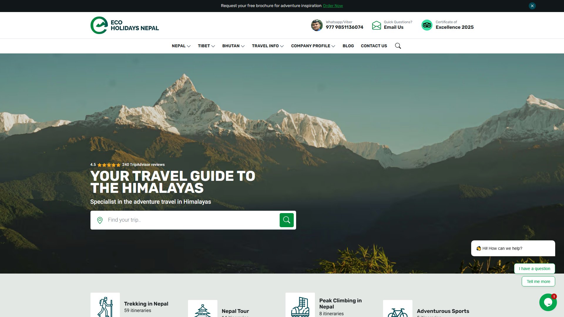 Eco Holidays Nepal Screenshot Eco Holidays Nepal Screenshot