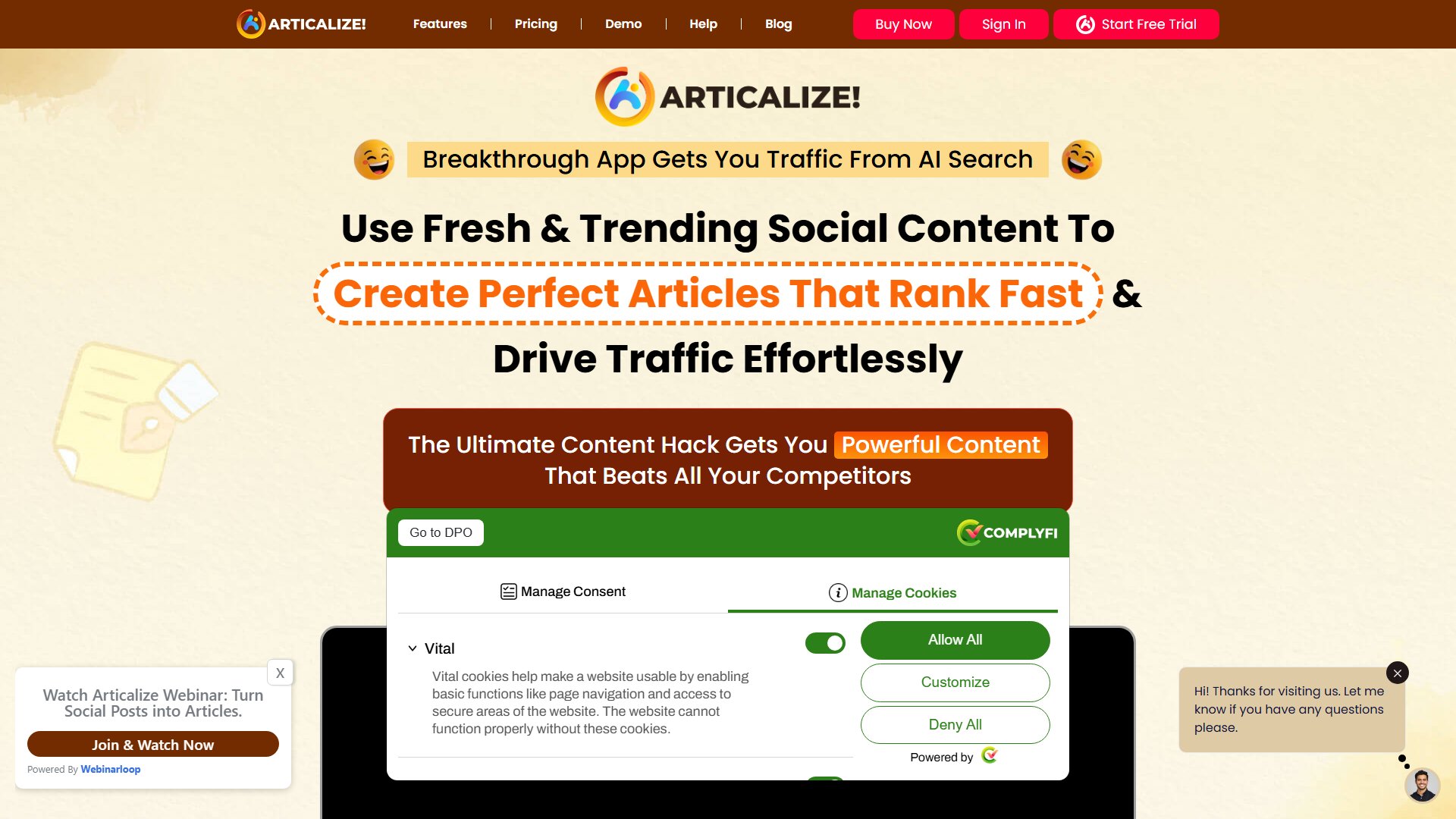 Articalize Screenshot Articalize Screenshot