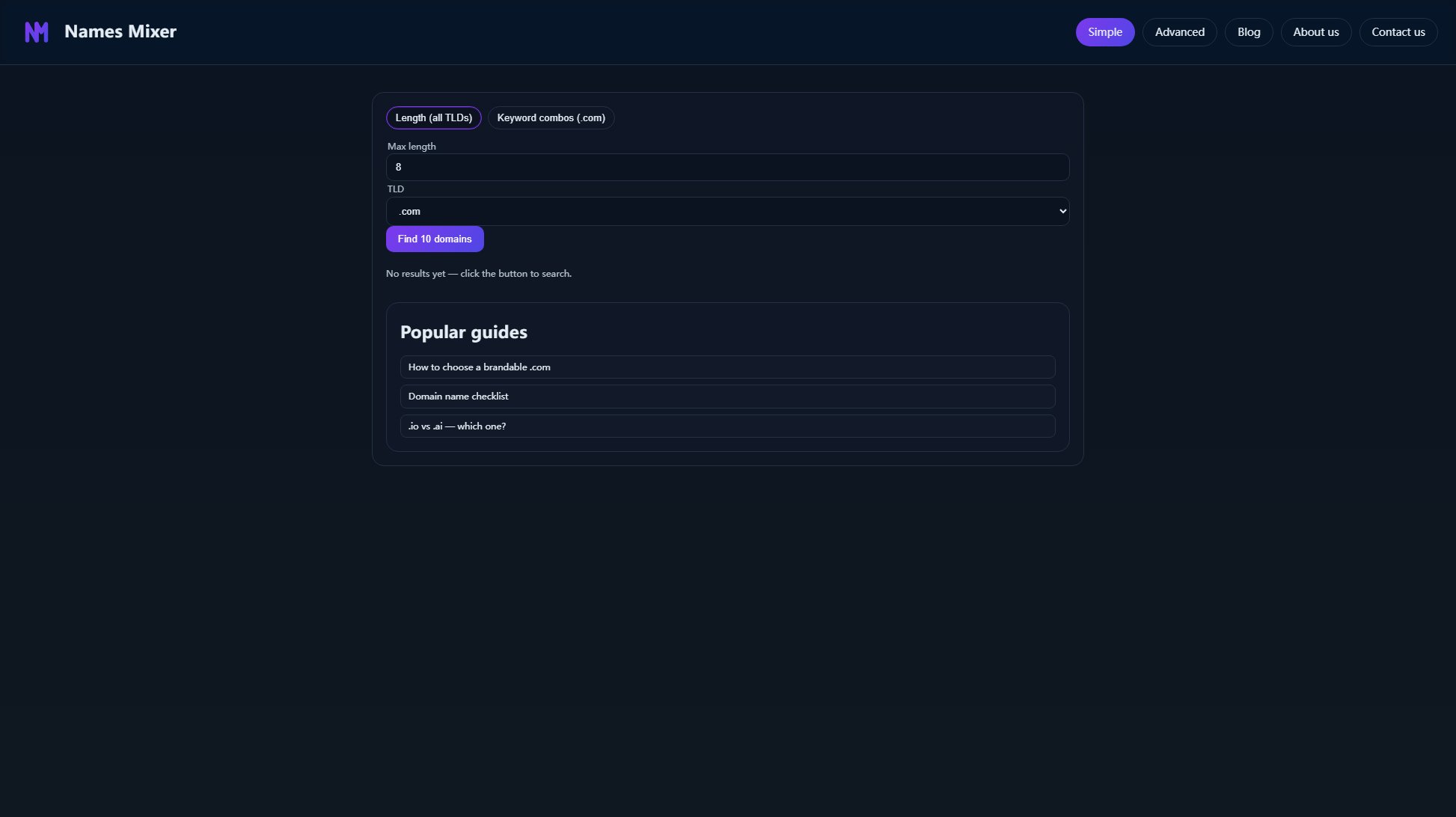 NamesMixer Screenshot NamesMixer Screenshot