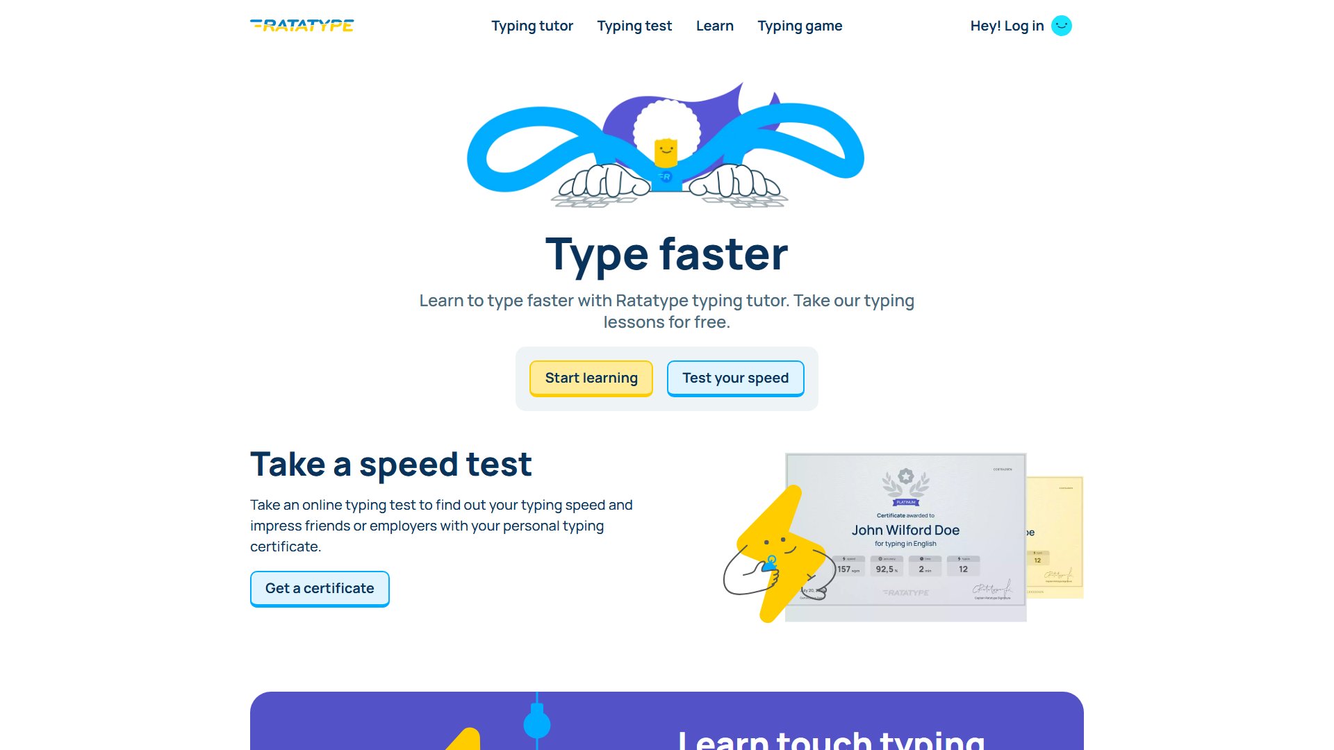 Ratatype Ratatype Interface & Screenshots