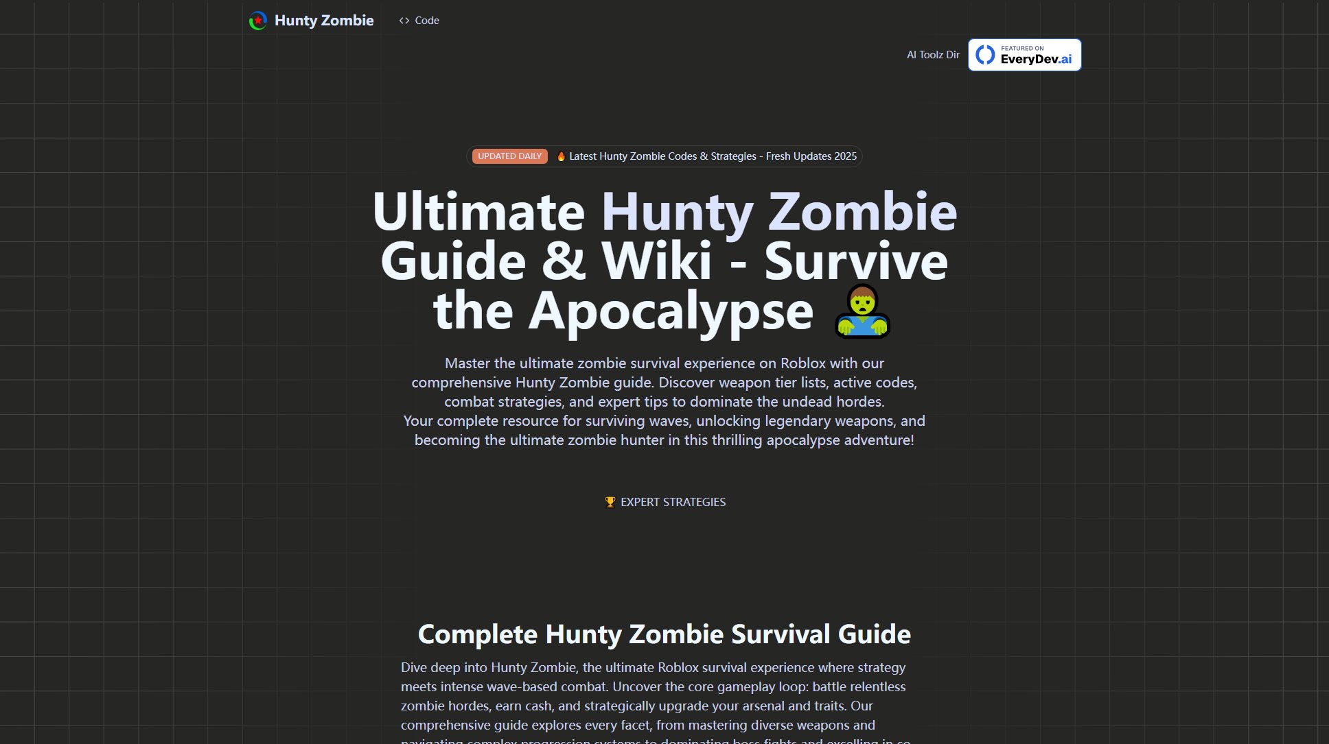 Hunty Zombie Guide & Wiki Screenshot Hunty Zombie Guide & Wiki Screenshot