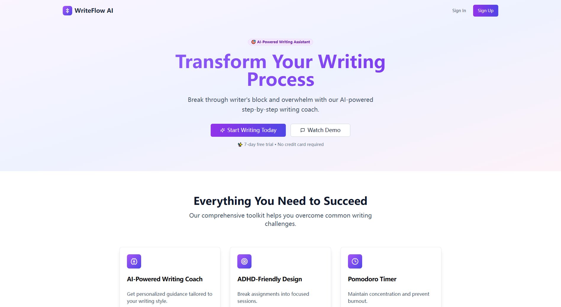 WriteFlow AI Screenshot WriteFlow AI Screenshot