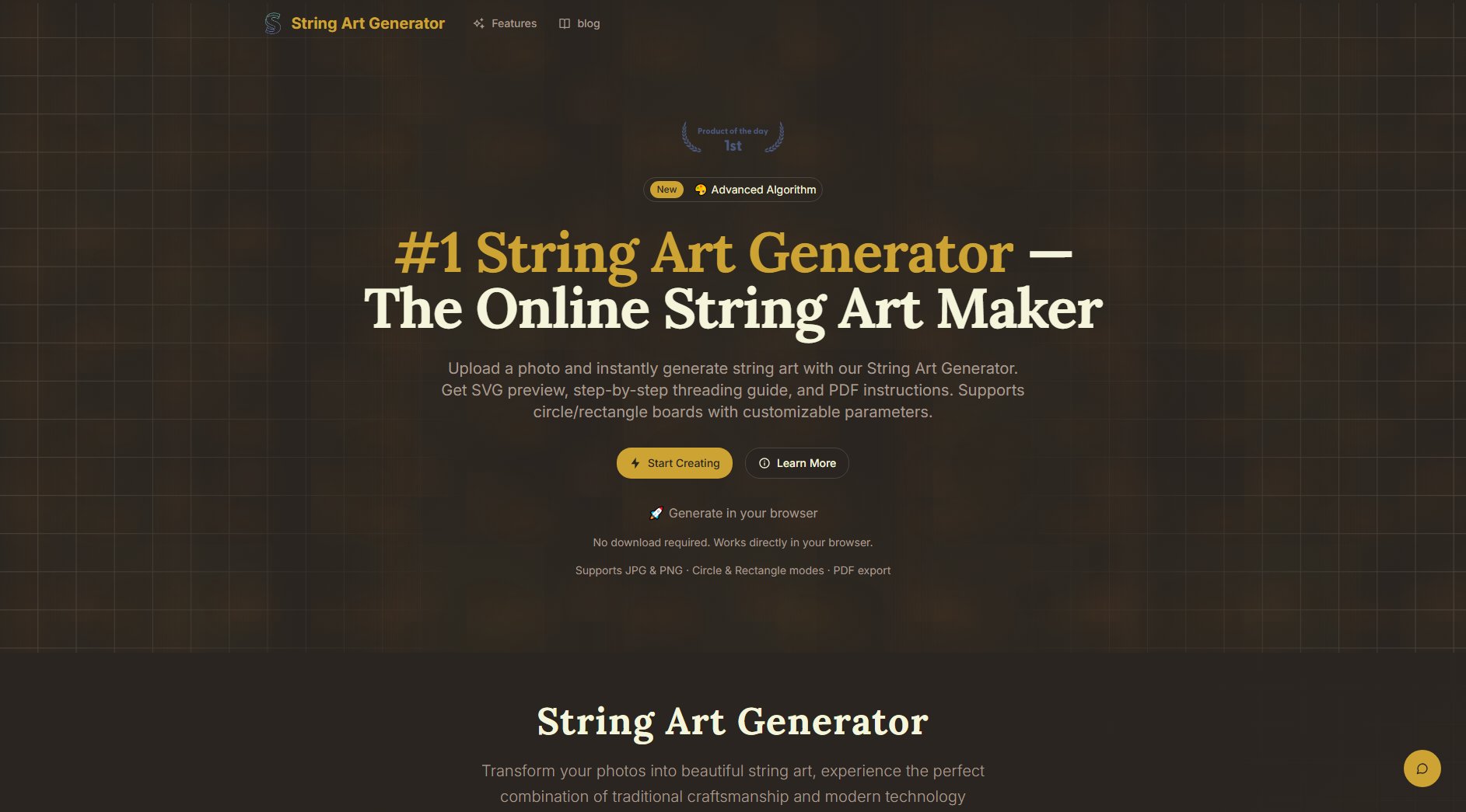 String Art Generator Screenshot String Art Generator Screenshot