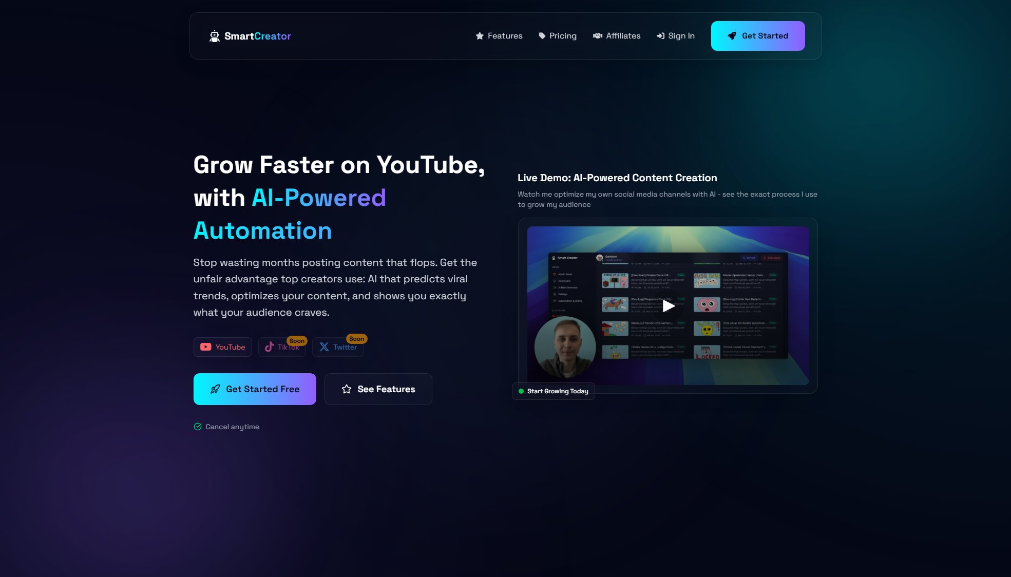 Smart Creator AI Smart Creator AI Interface & Screenshots
