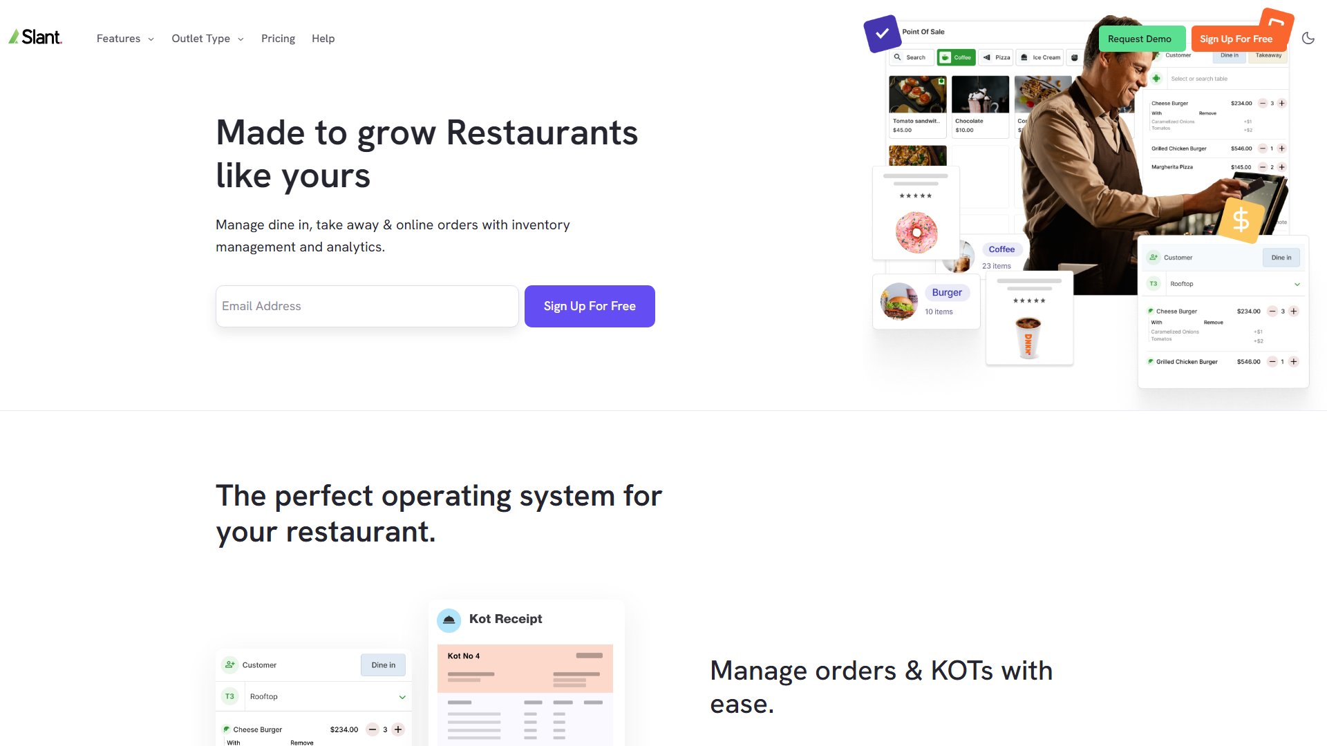 Slant POS Screenshot