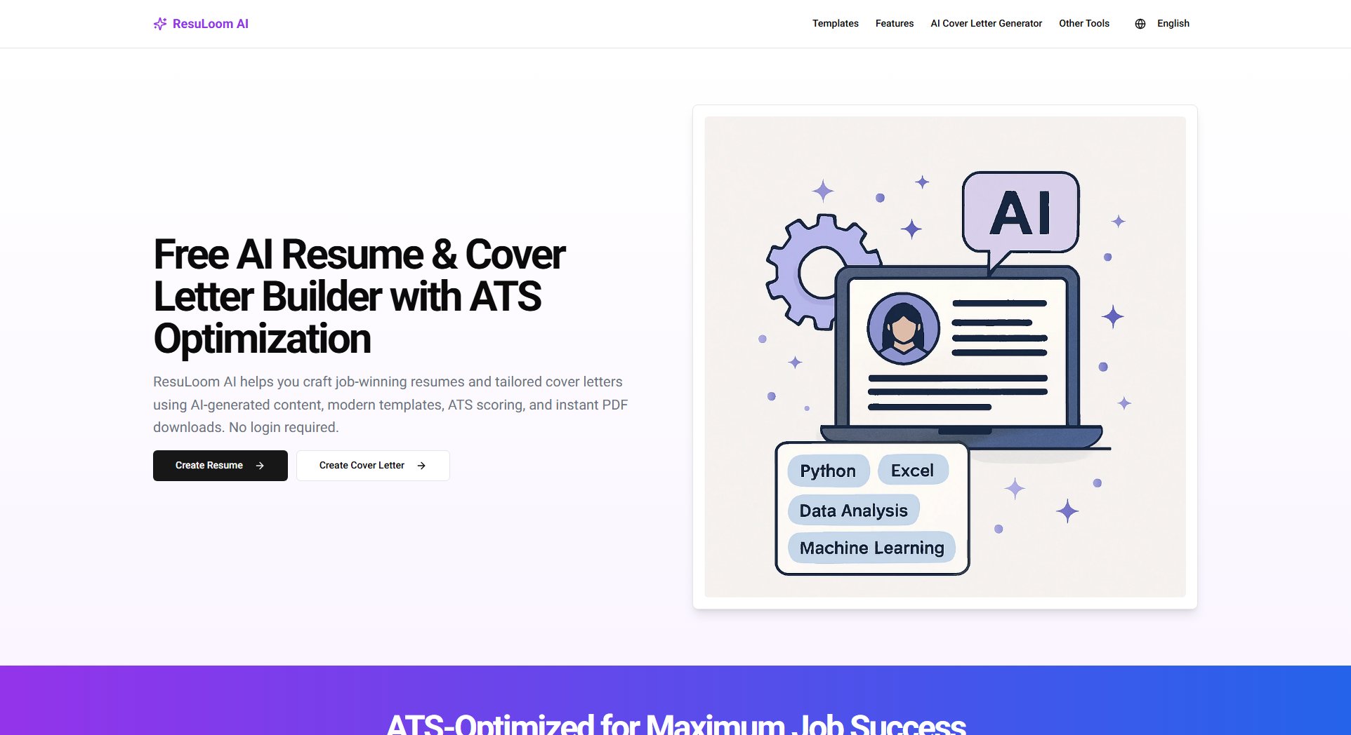 ResuLoom AI ResuLoom AI Interface & Screenshots ResuLoom AI ResuLoom AI Interface & Screenshots