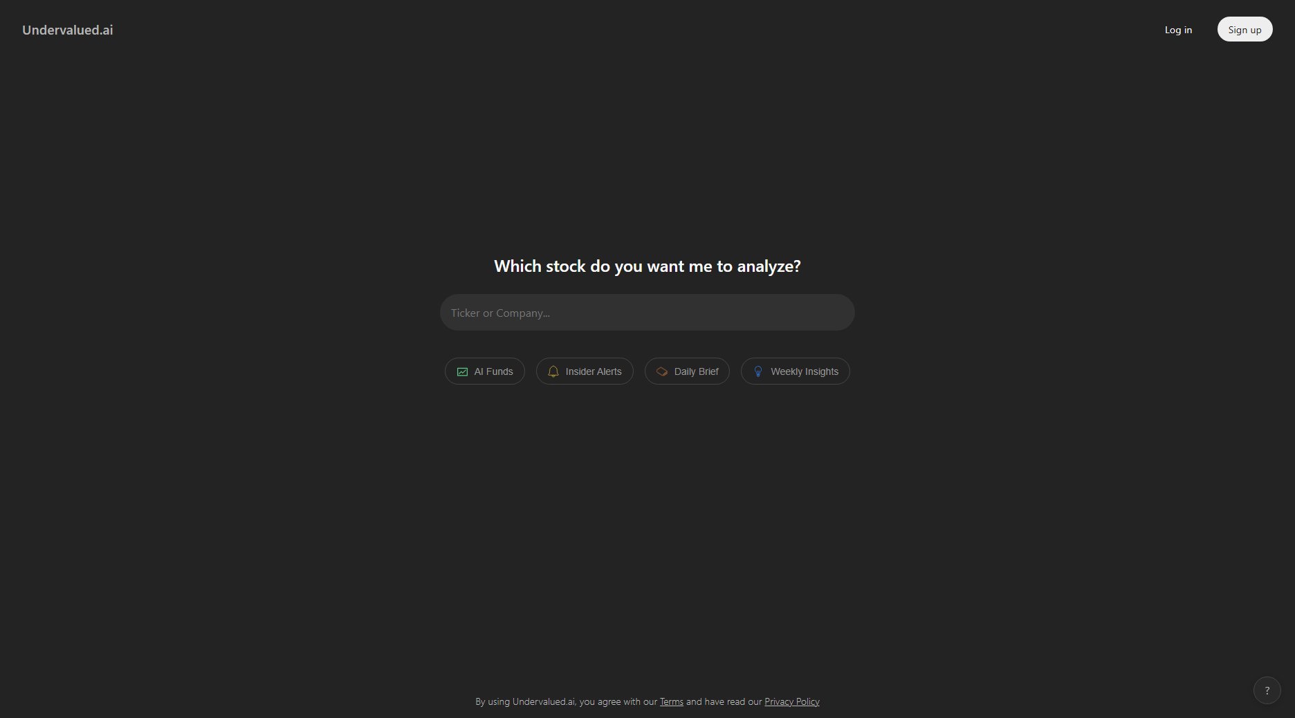 Undervalued.ai Screenshot Undervalued.ai Screenshot
