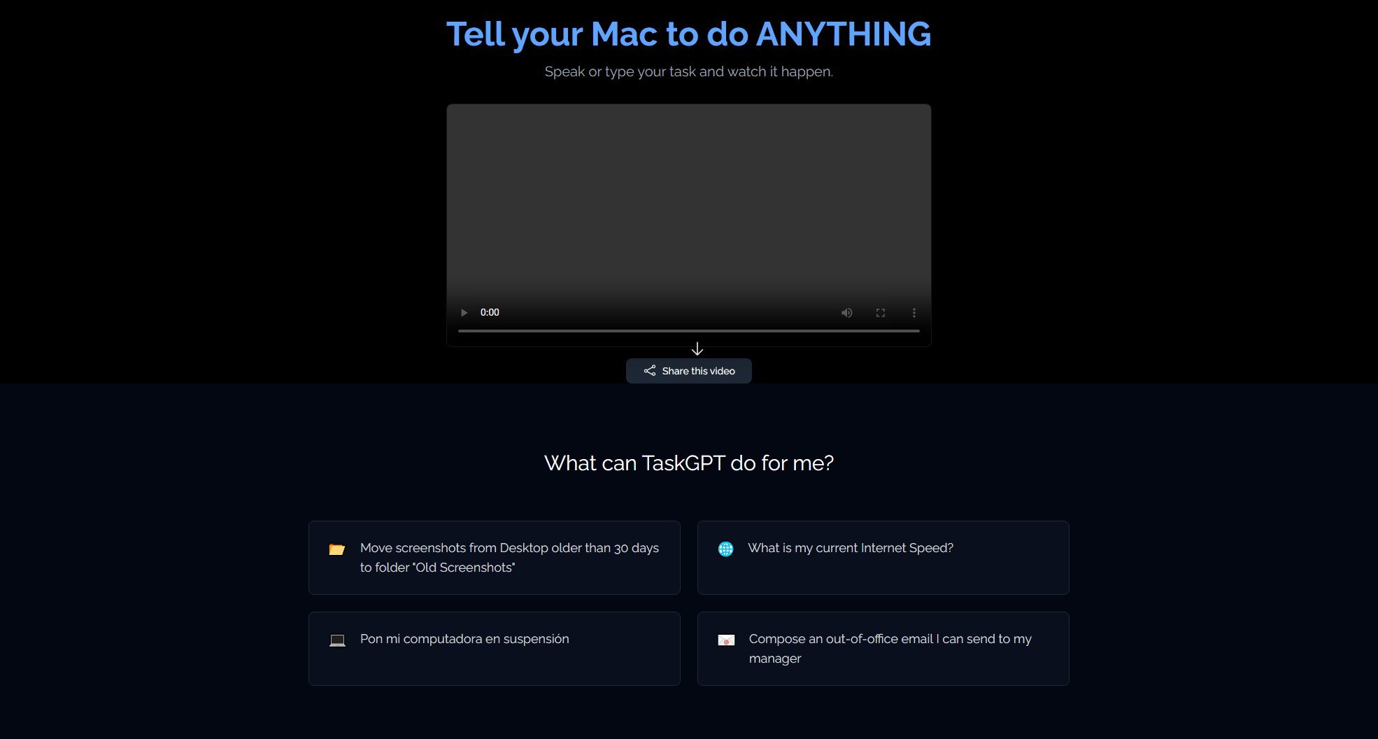 TaskGPT Screenshot TaskGPT Screenshot