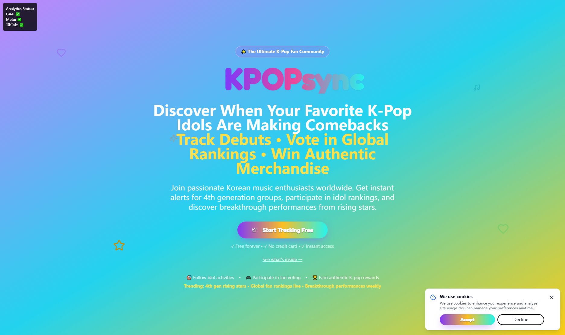KpopSync Screenshot