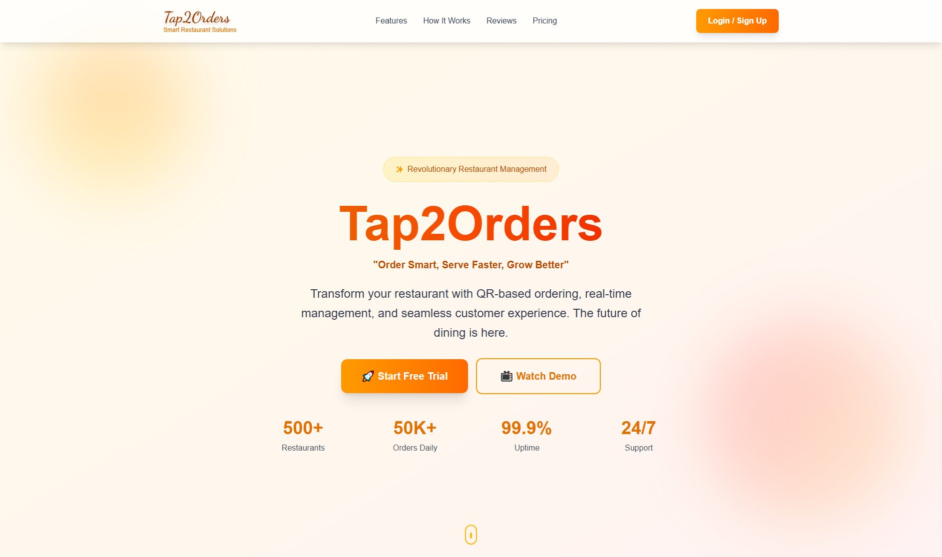 Tap2Orders Screenshot Tap2Orders Screenshot