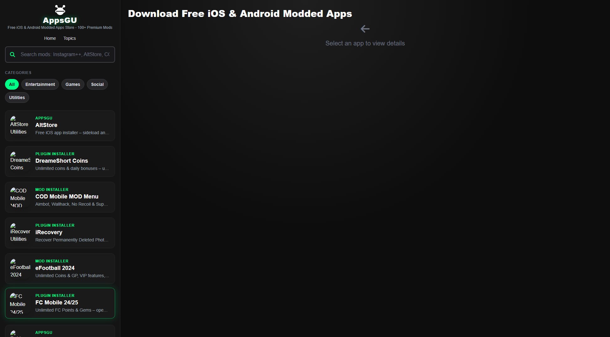 AppsGU Screenshot AppsGU Screenshot