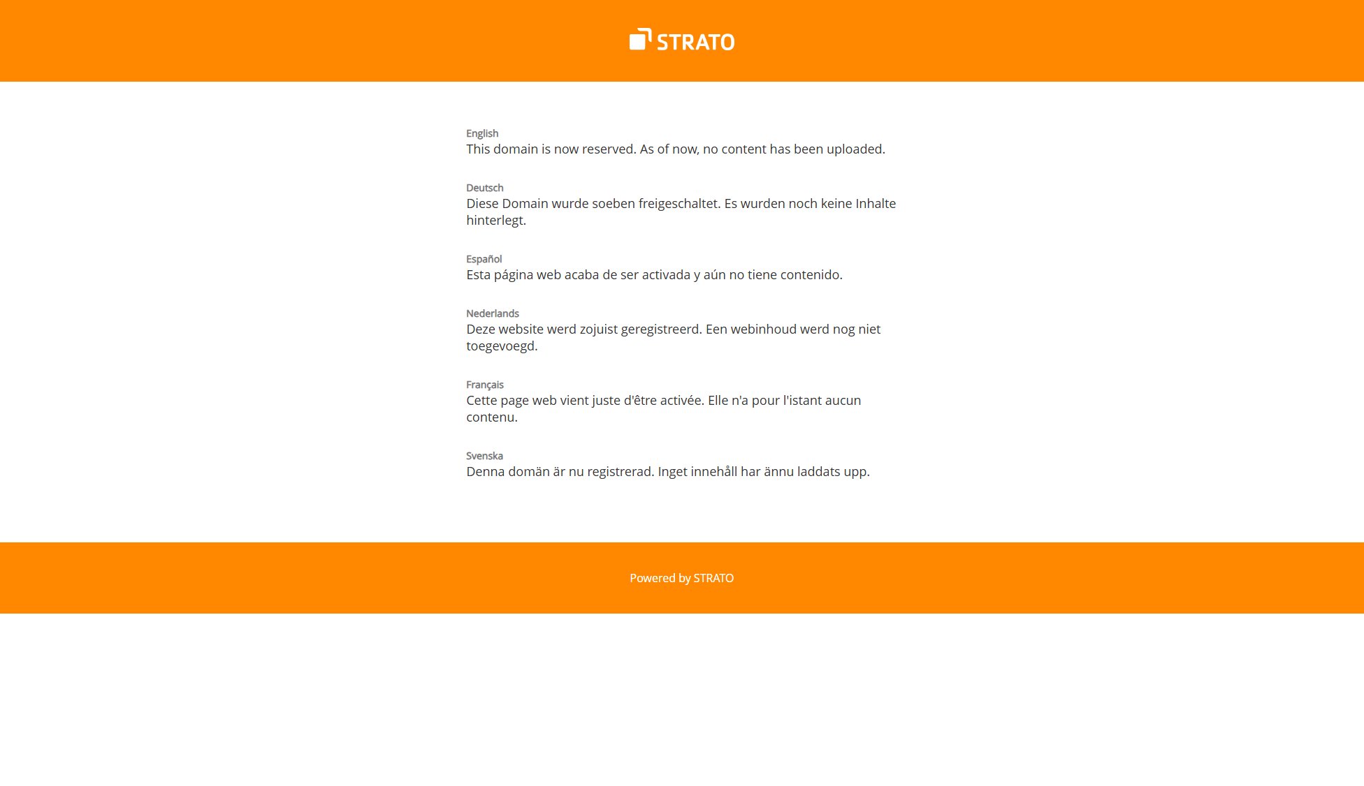 STRATO Screenshot STRATO Screenshot