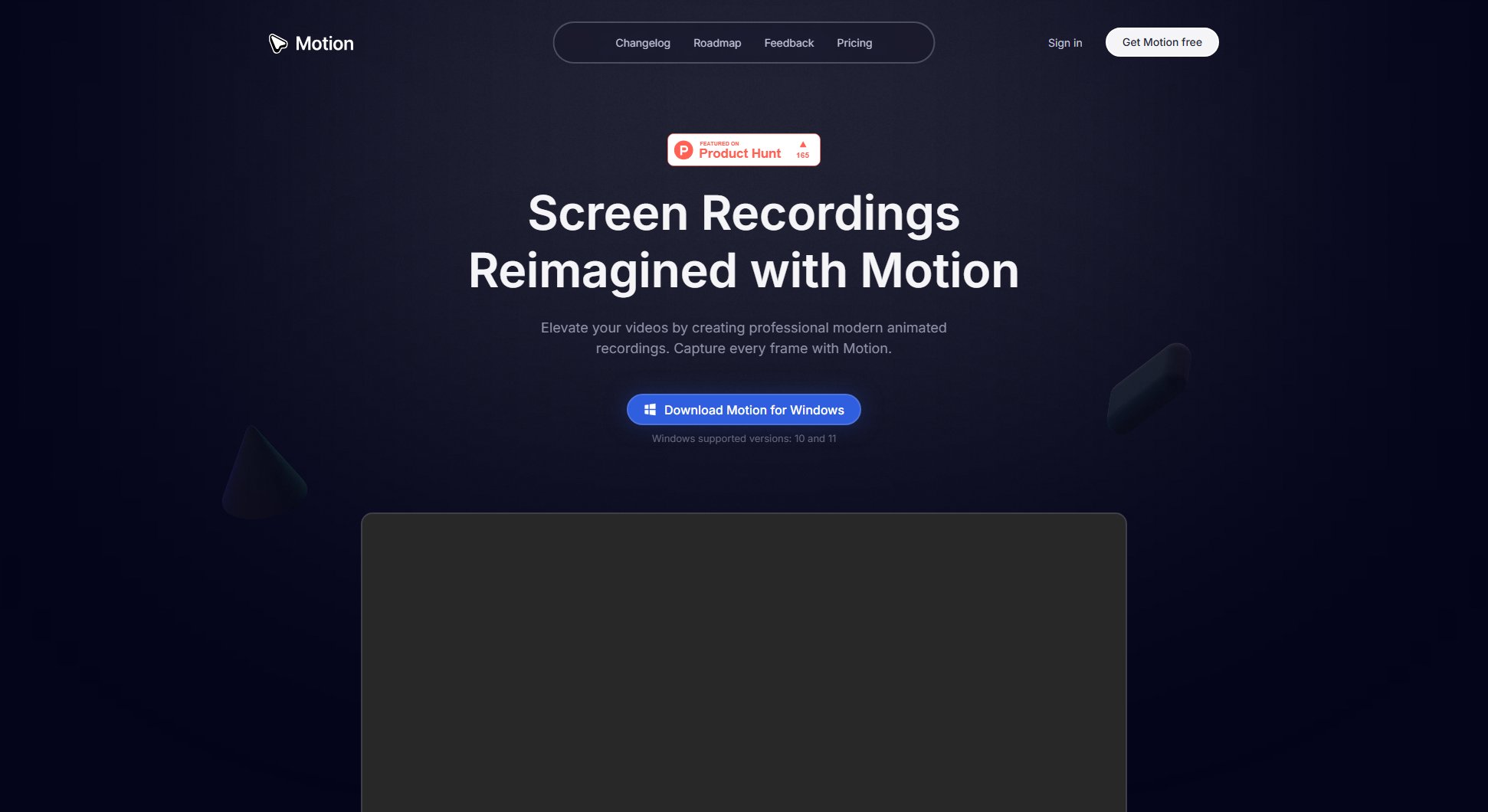 Motion Software Screenshot
