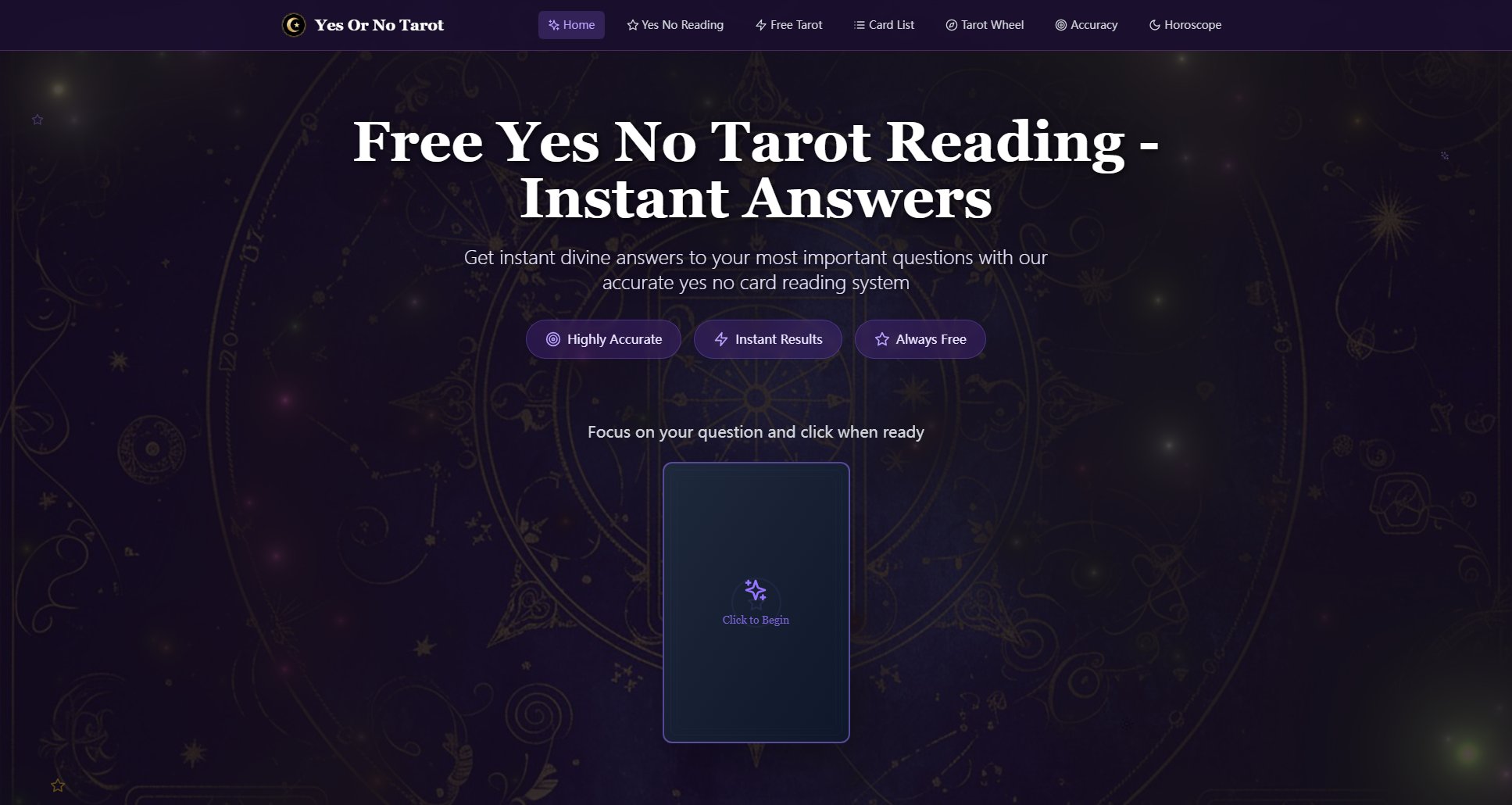 Yes No Tarot Screenshot Yes No Tarot Screenshot
