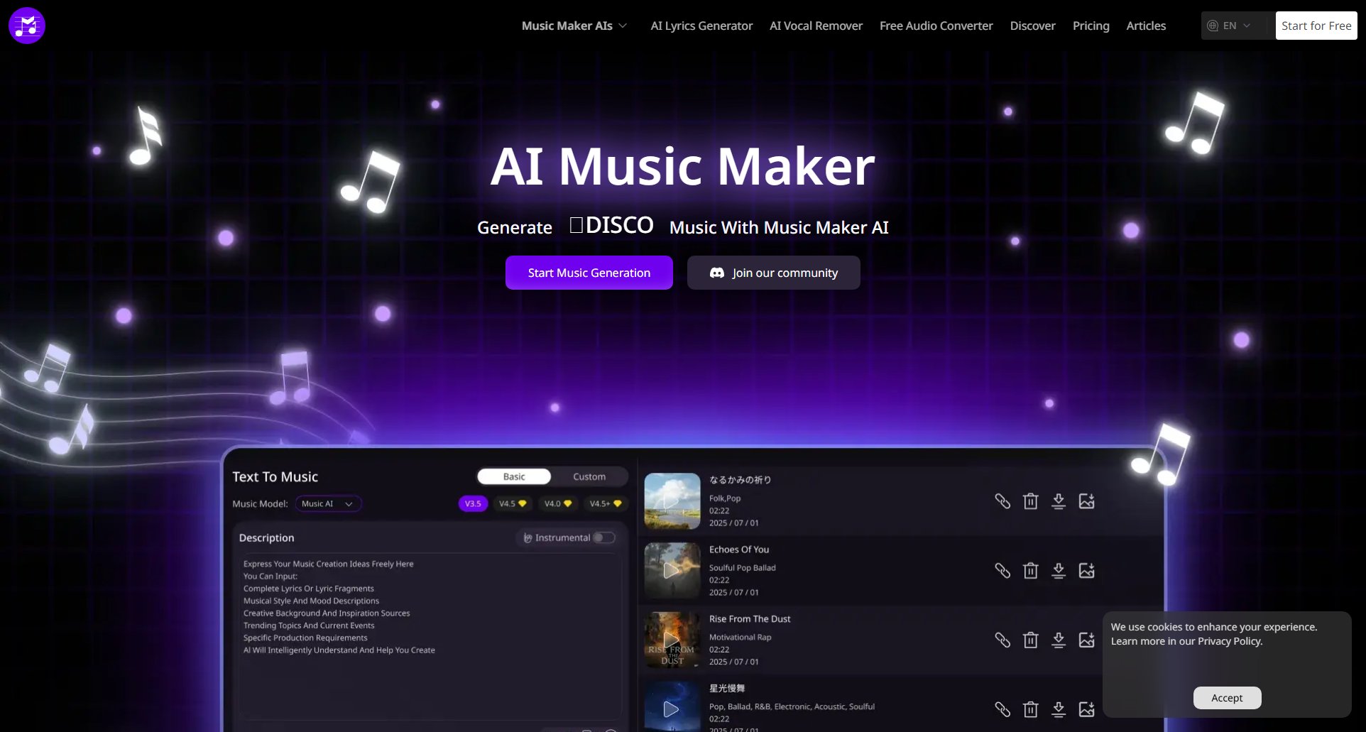 AI Music Maker AI Music Maker Interface & Screenshots