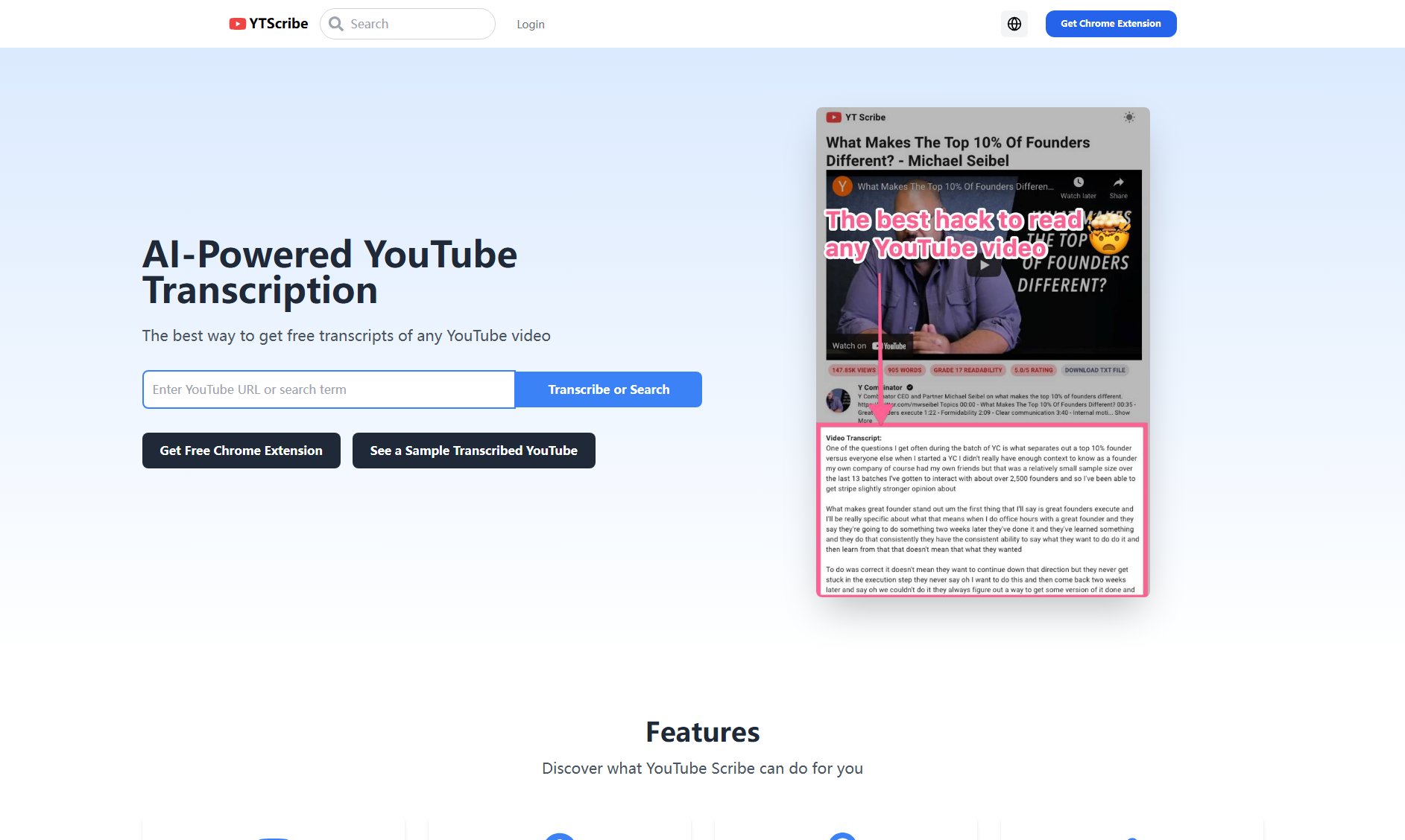 YTScribe YTScribe Interface & Screenshots