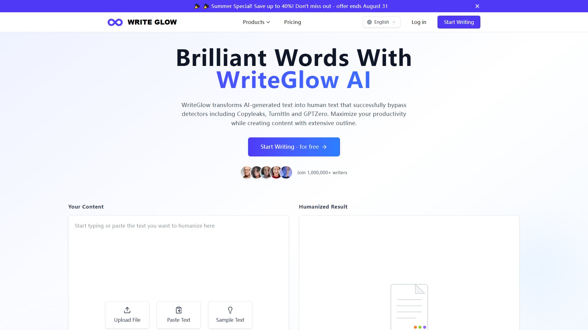 WriteGlow AI WriteGlow AI Interface & Screenshots WriteGlow AI WriteGlow AI Interface & Screenshots