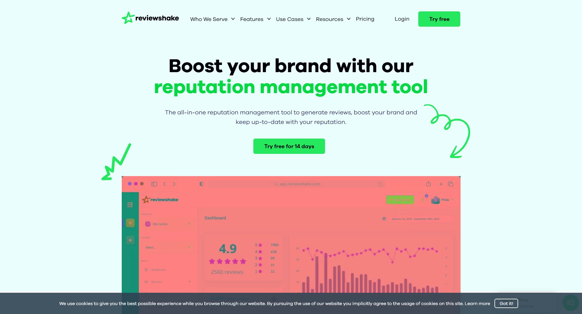 Reviewshake Reviewshake Interface & Screenshots Reviewshake Reviewshake Interface & Screenshots