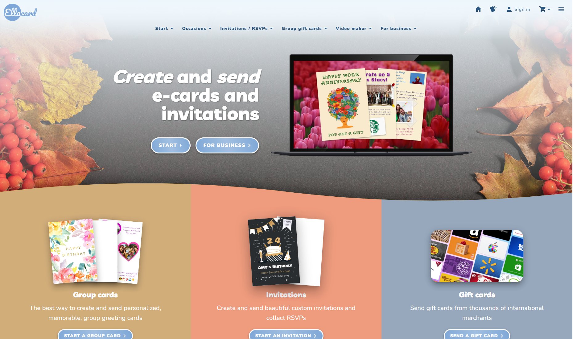 Ellacard Ellacard Interface & Screenshots