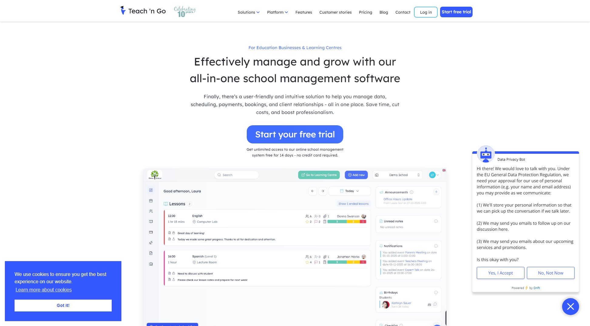 Teach 'n Go Teach 'n Go Interface & Screenshots