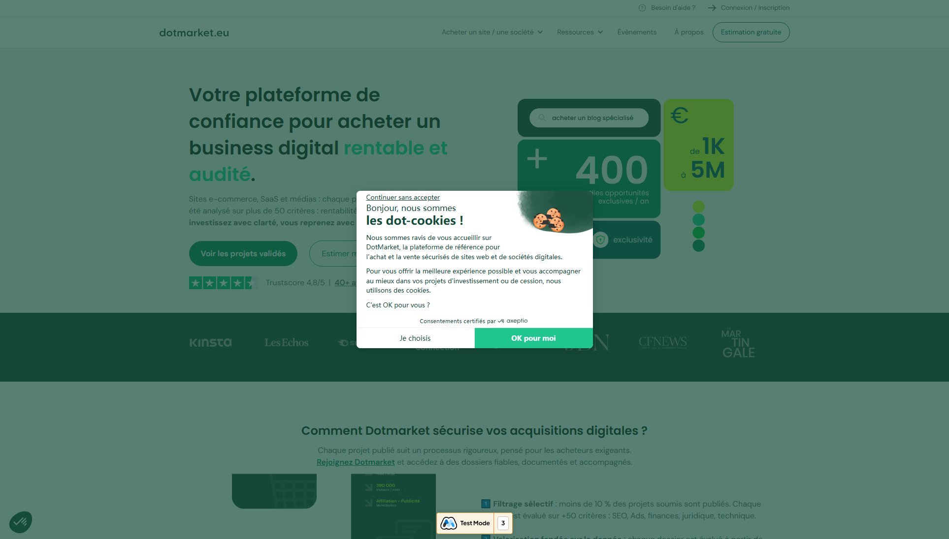 DotMarket DotMarket Interface & Screenshots DotMarket DotMarket Interface & Screenshots