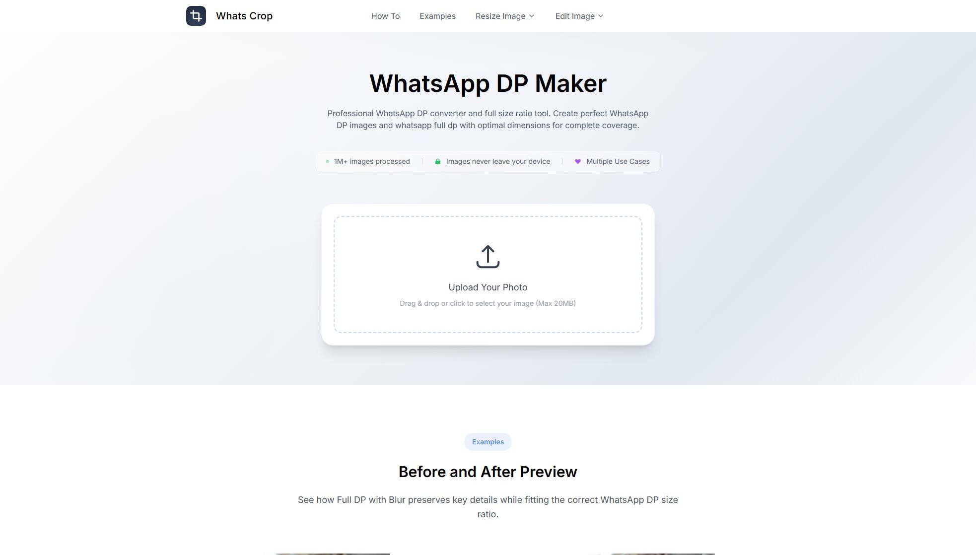 WhatsApp DP Size Maker & Converter WhatsApp DP Size Maker & Converter Interface & Screenshots WhatsApp DP Size Maker & Converter WhatsApp DP Size Maker & Converter Interface & Screenshots