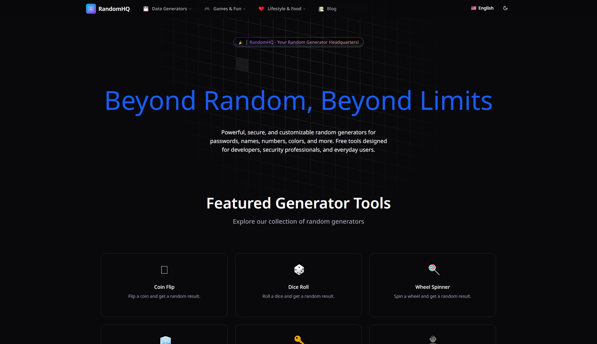 RandomHQ Screenshot RandomHQ Screenshot