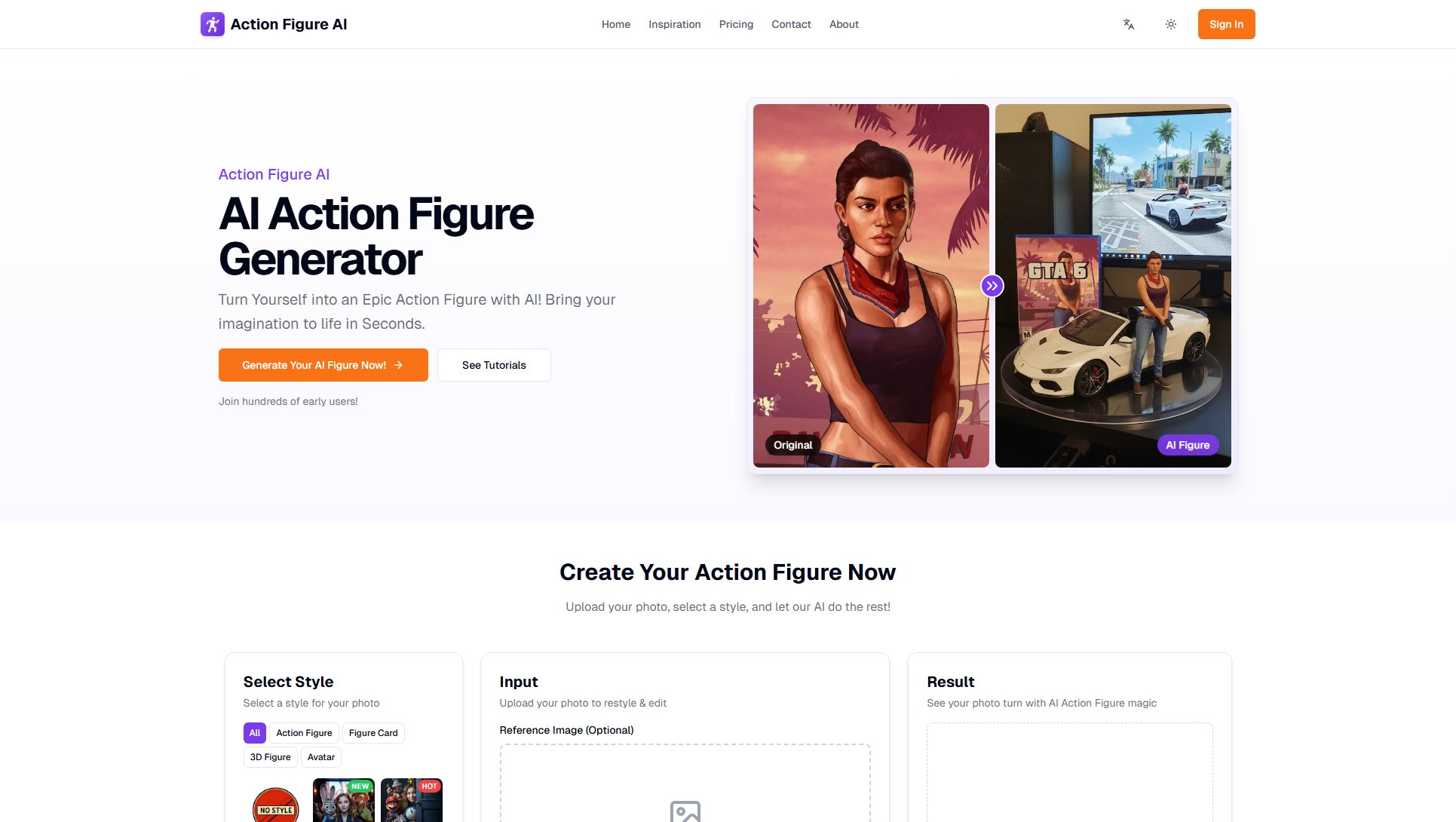 Action Figure AI Action Figure AI Interface & Screenshots Action Figure AI Action Figure AI Interface & Screenshots