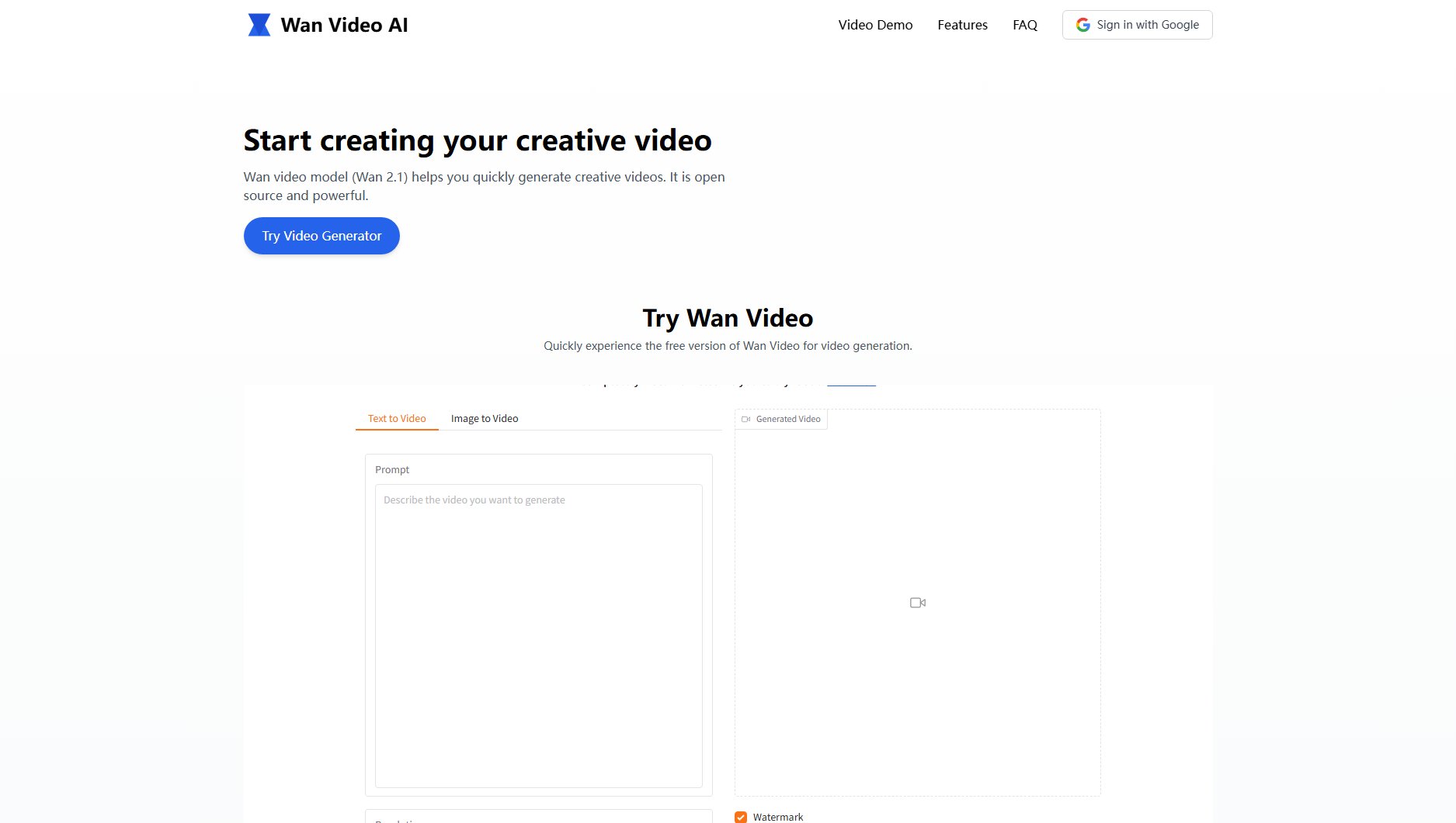 Wan Video Wan Video Interface & Screenshots Wan Video Wan Video Interface & Screenshots