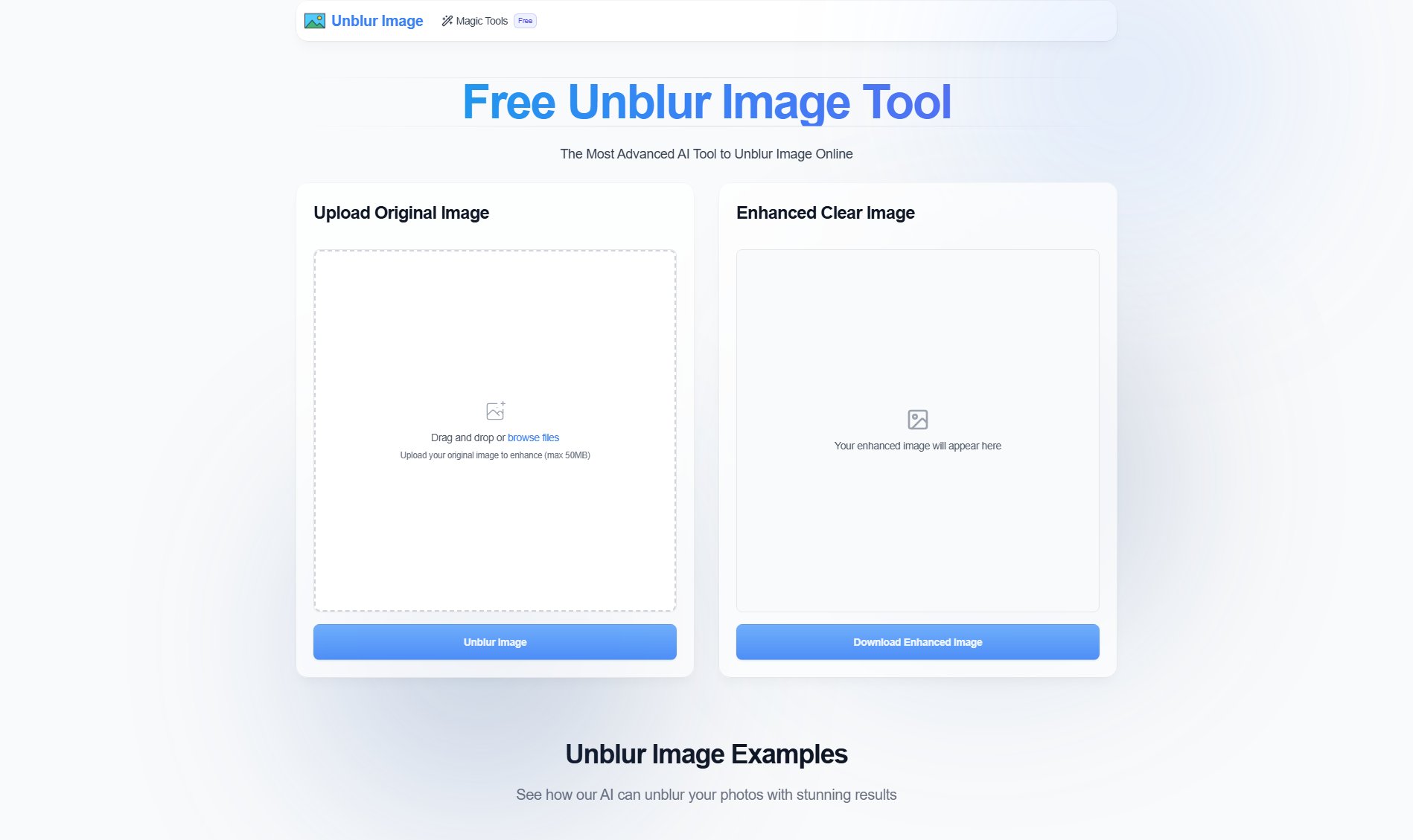 Unblur Image AI Screenshot Unblur Image AI Screenshot