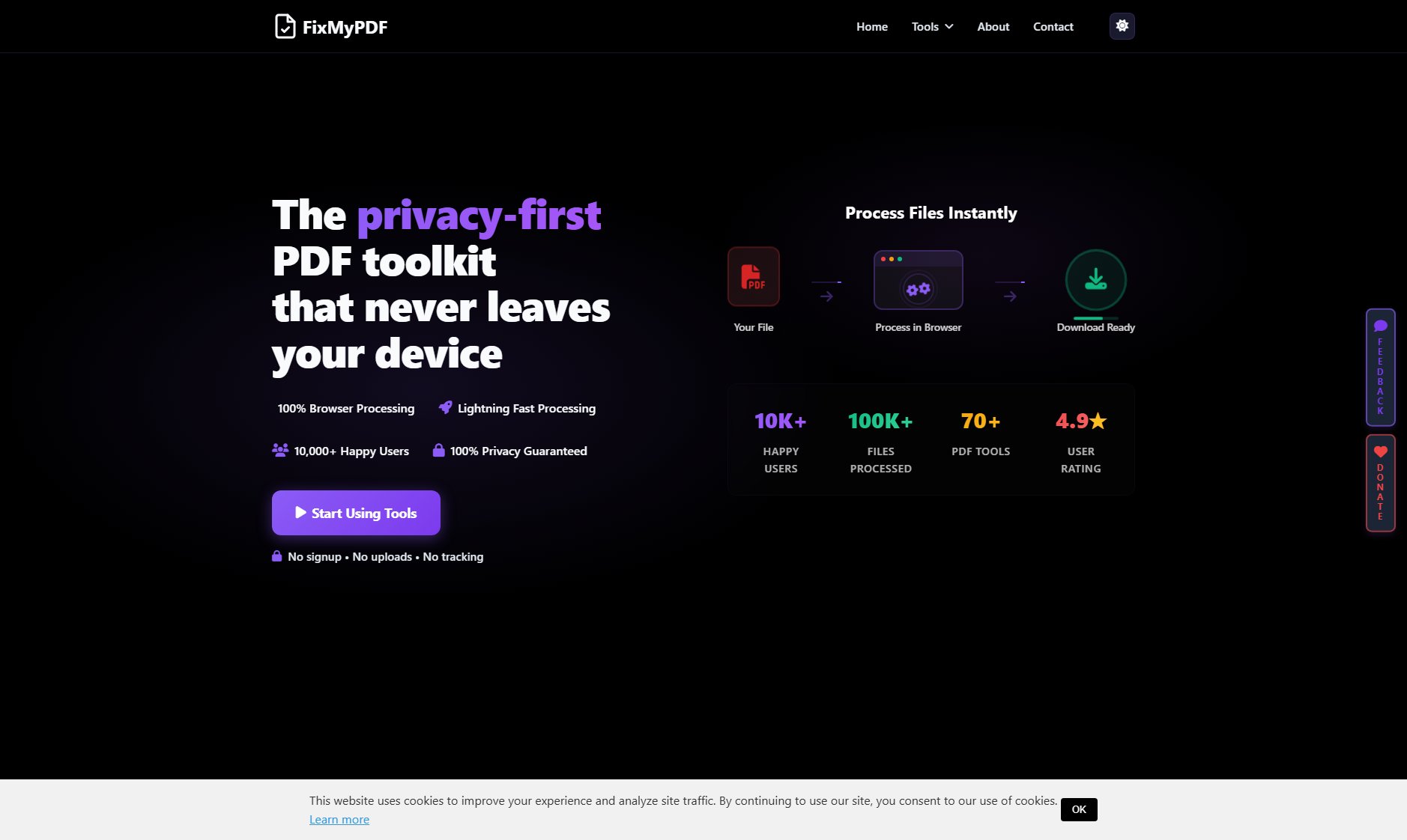 FixMyPDF Screenshot FixMyPDF Screenshot