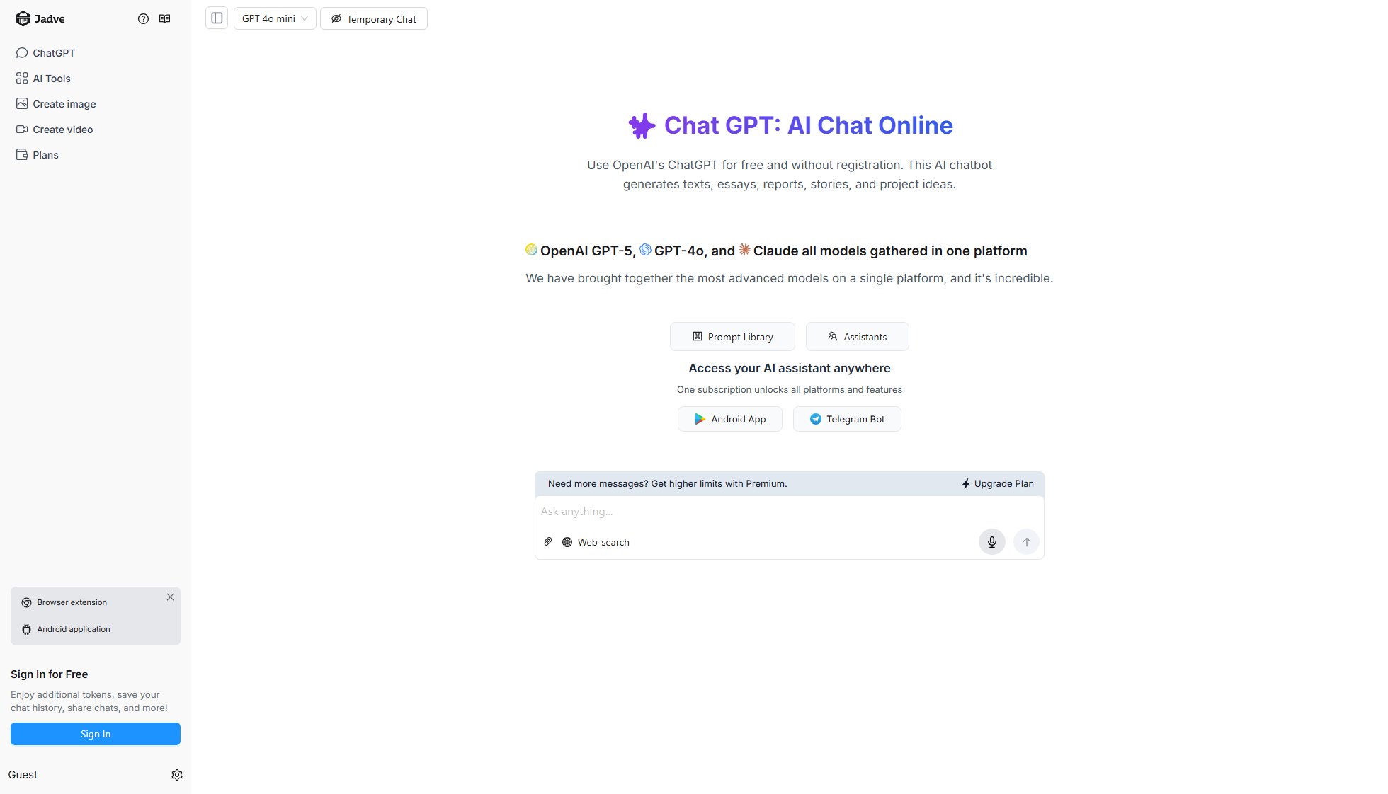 Jadve AI Screenshot