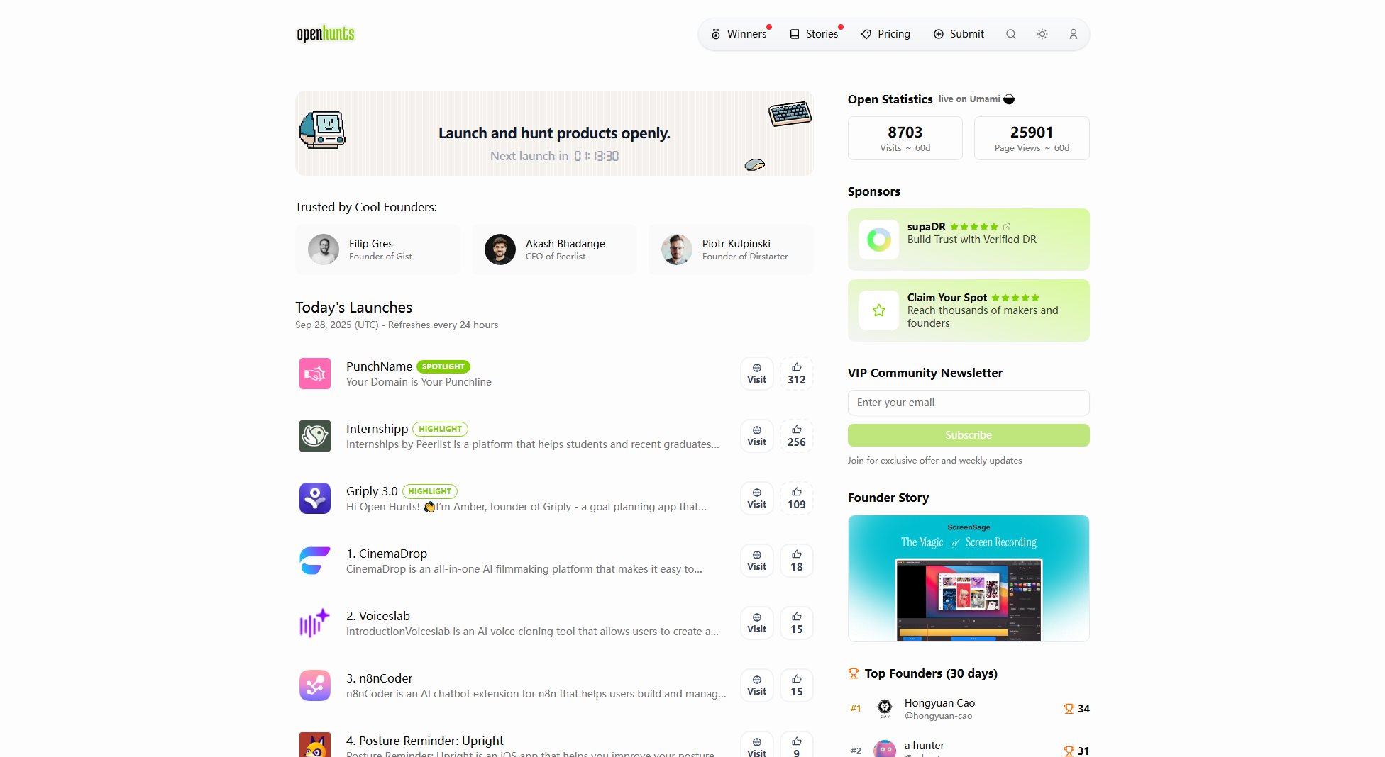 OpenHunts OpenHunts Interface & Screenshots