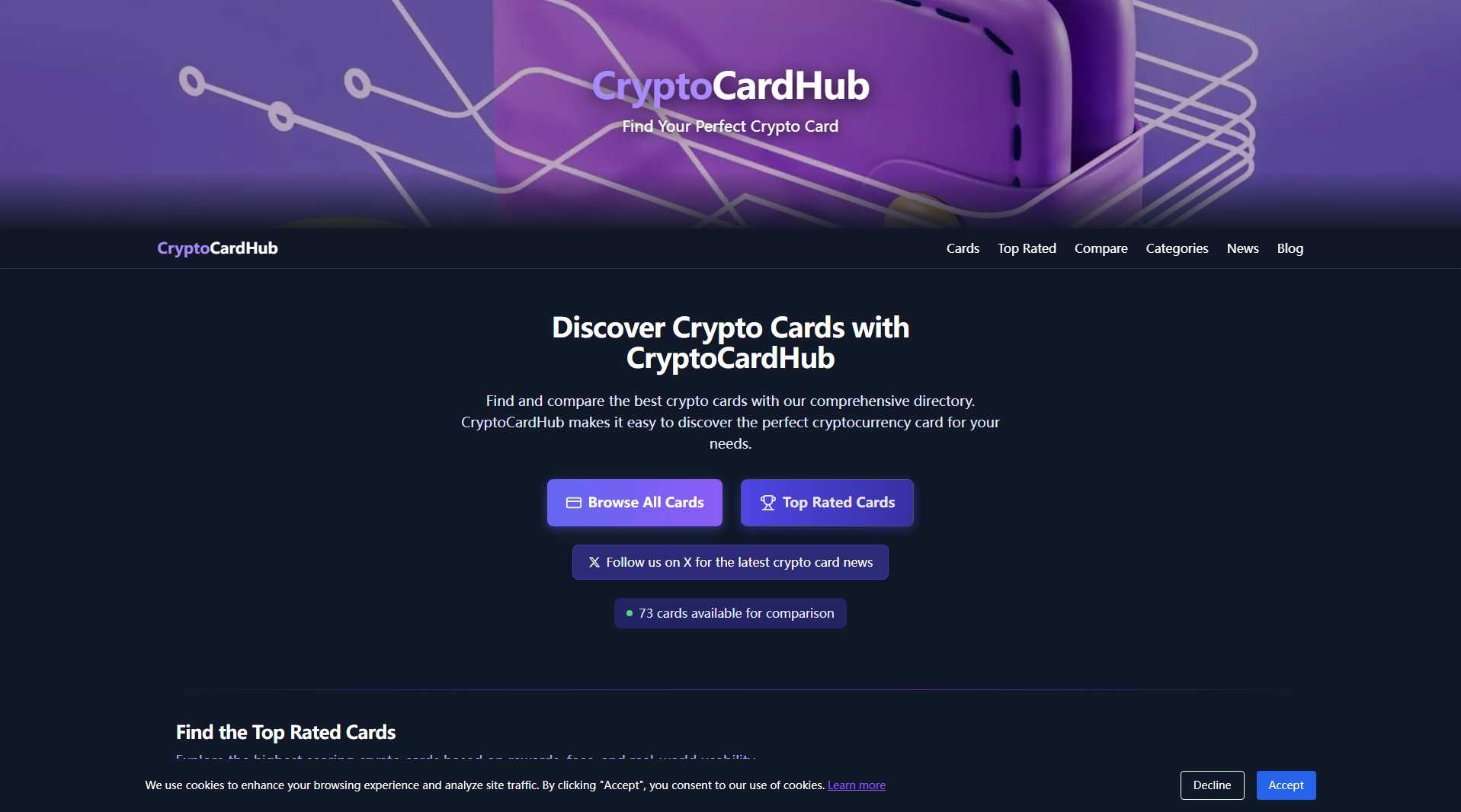 CryptoCardHub CryptoCardHub Interface & Screenshots CryptoCardHub CryptoCardHub Interface & Screenshots