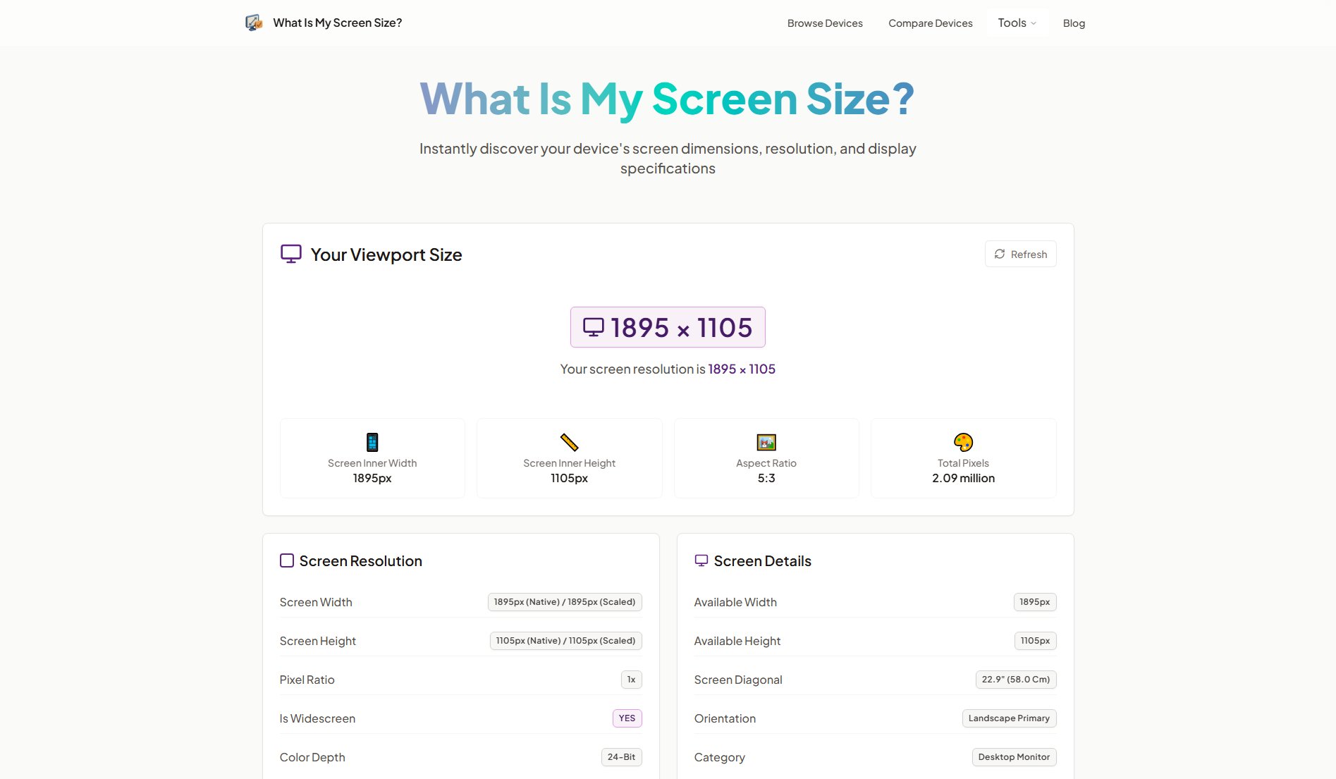 What Is My Screen Size? What Is My Screen Size? Interface & Screenshots What Is My Screen Size? What Is My Screen Size? Interface & Screenshots