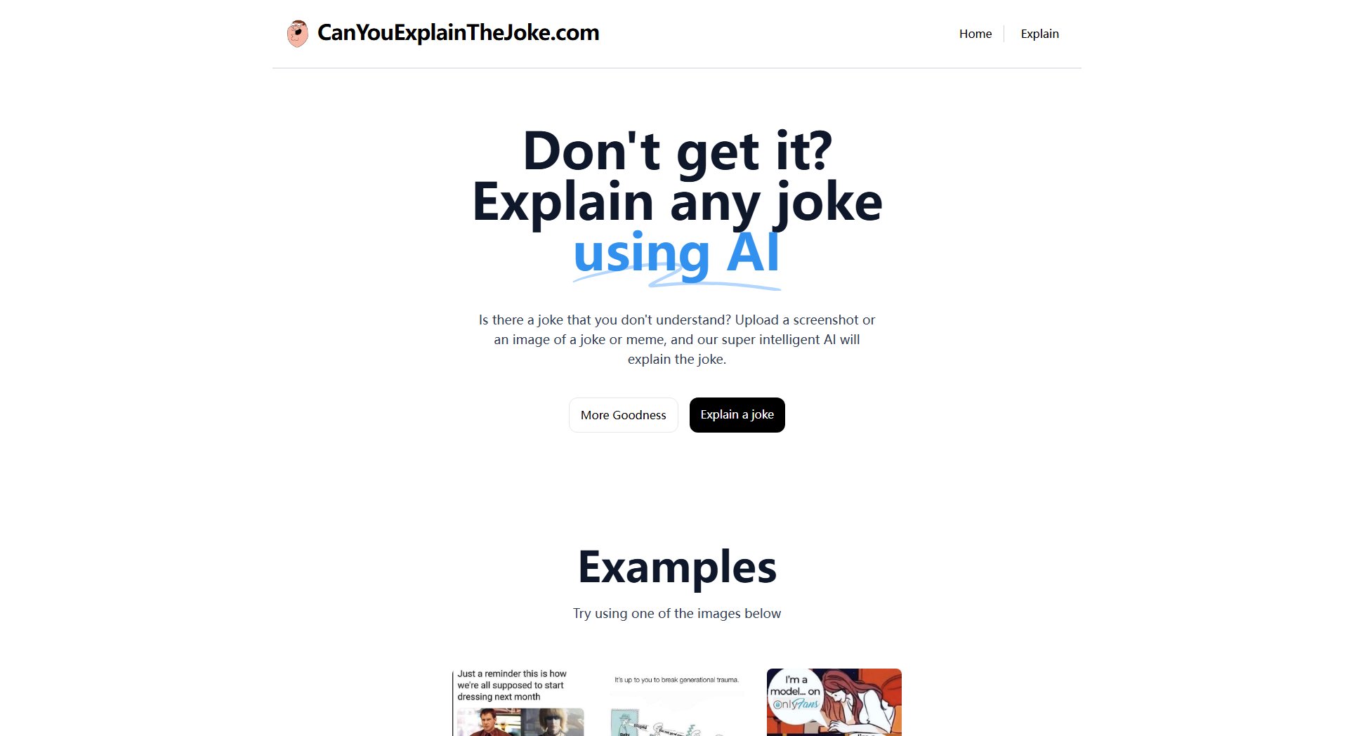 Can You Explain The Joke Can You Explain The Joke Interface & Screenshots Can You Explain The Joke Can You Explain The Joke Interface & Screenshots