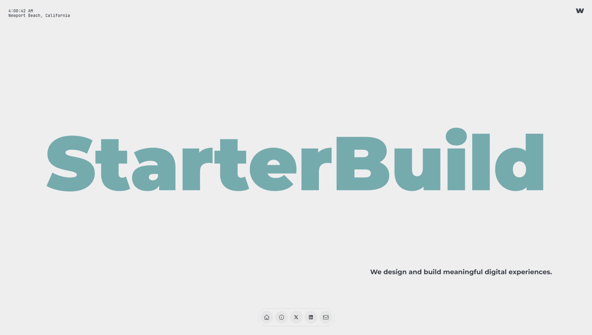 StarterBuild StarterBuild Interface & Screenshots StarterBuild StarterBuild Interface & Screenshots