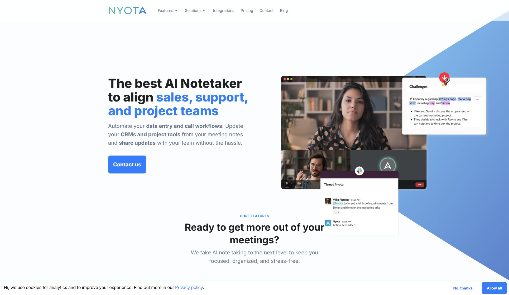 Nyota.ai Nyota.ai Interface & Screenshots