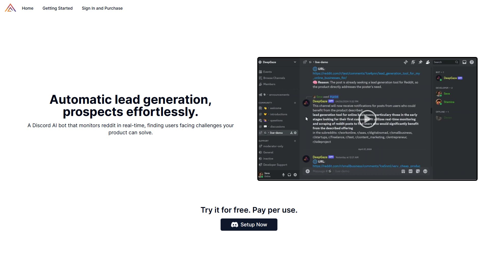 DeepGaze DeepGaze Interface & Screenshots