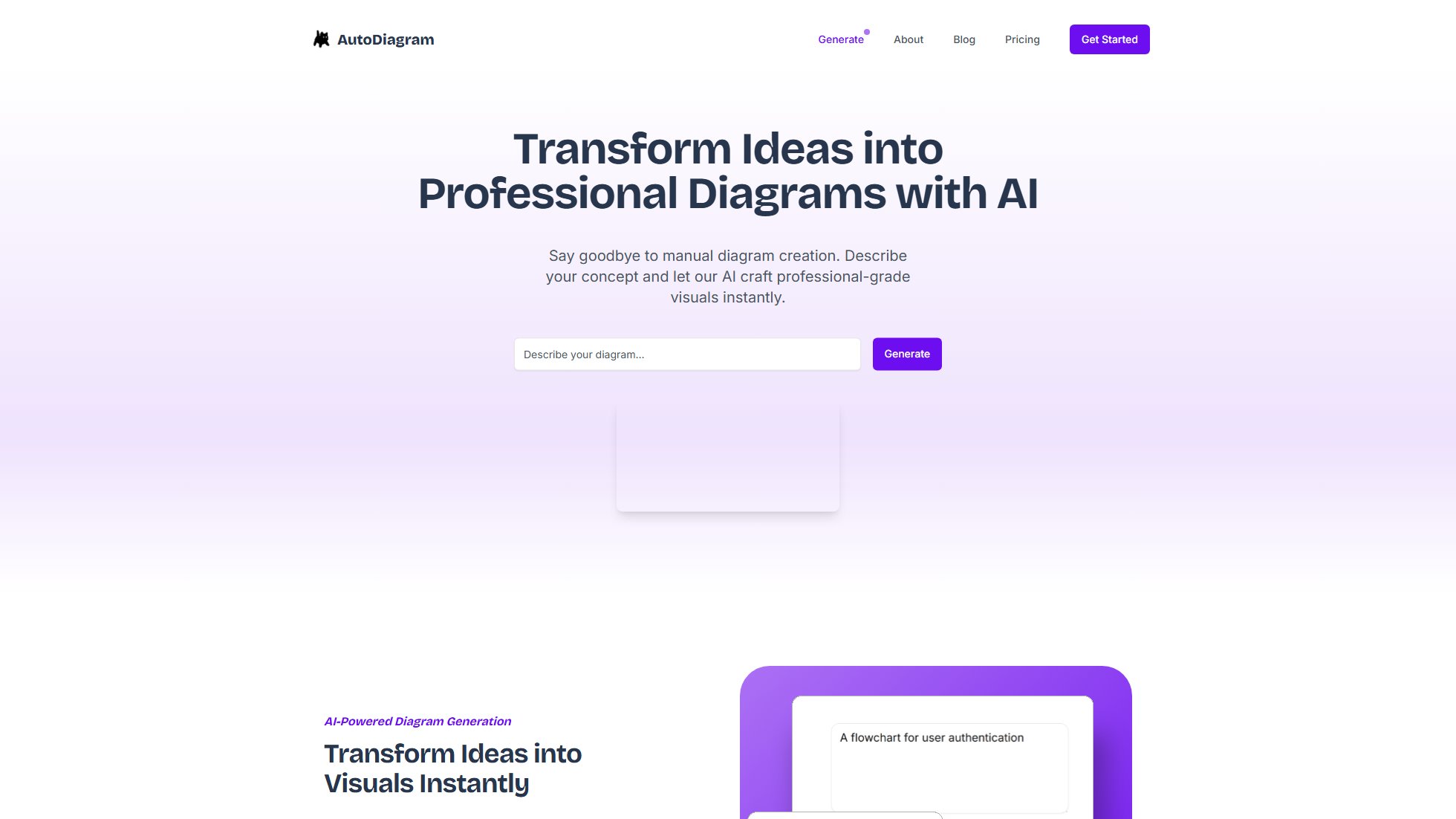 AutoDiagram AutoDiagram Interface & Screenshots