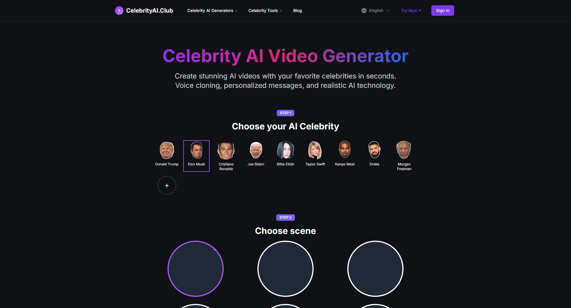 Celebrity AI Generator Screenshot Celebrity AI Generator Screenshot