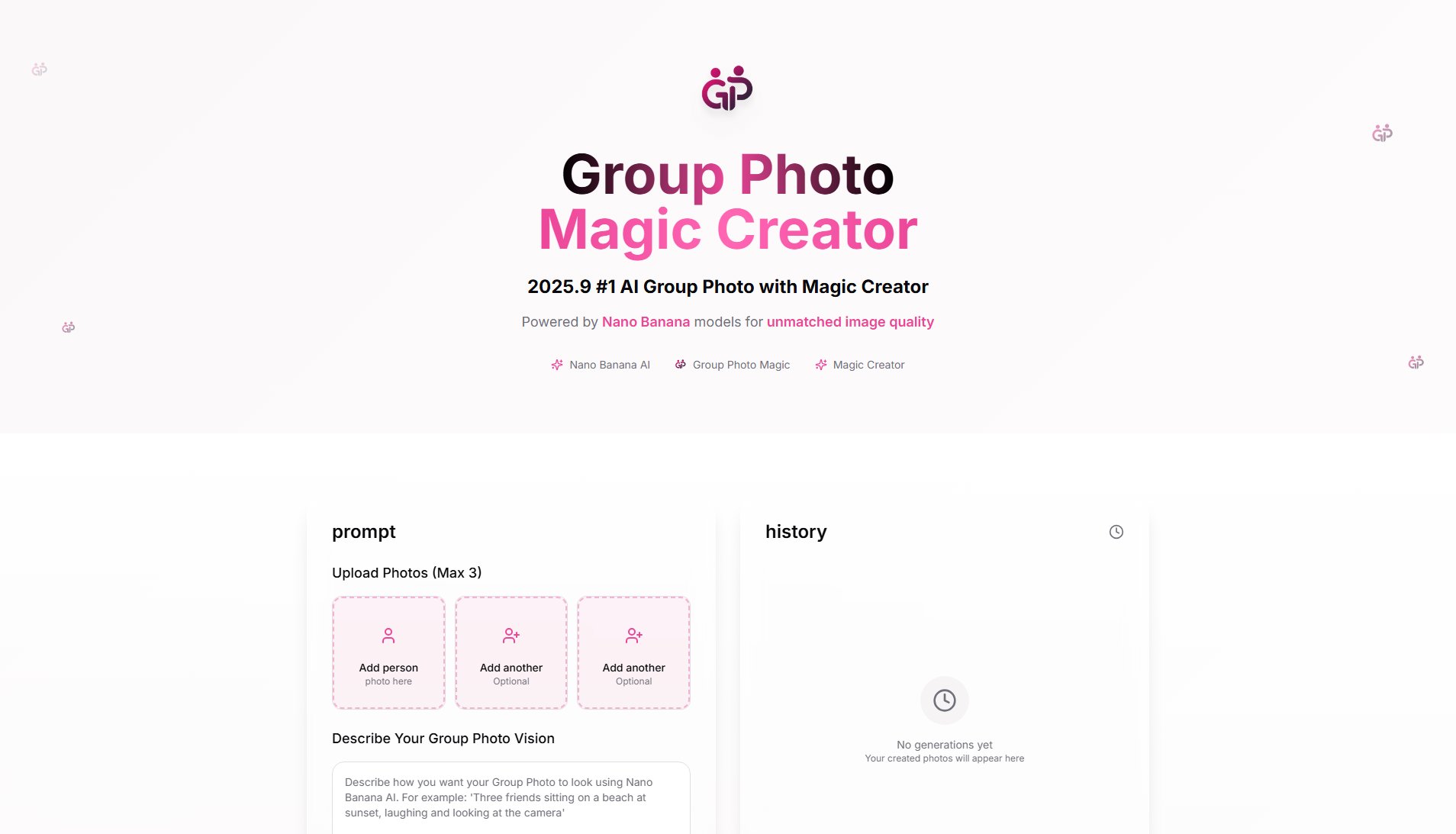 Group Photo Magic Creator Screenshot Group Photo Magic Creator Screenshot
