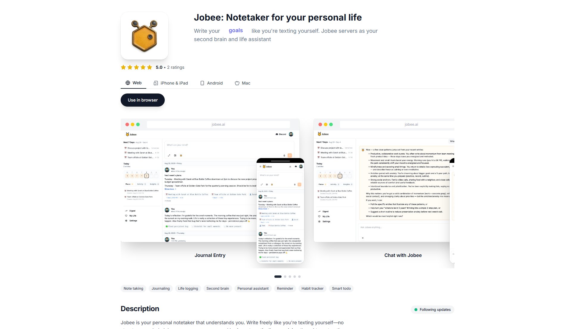 Jobee Screenshot Jobee Screenshot